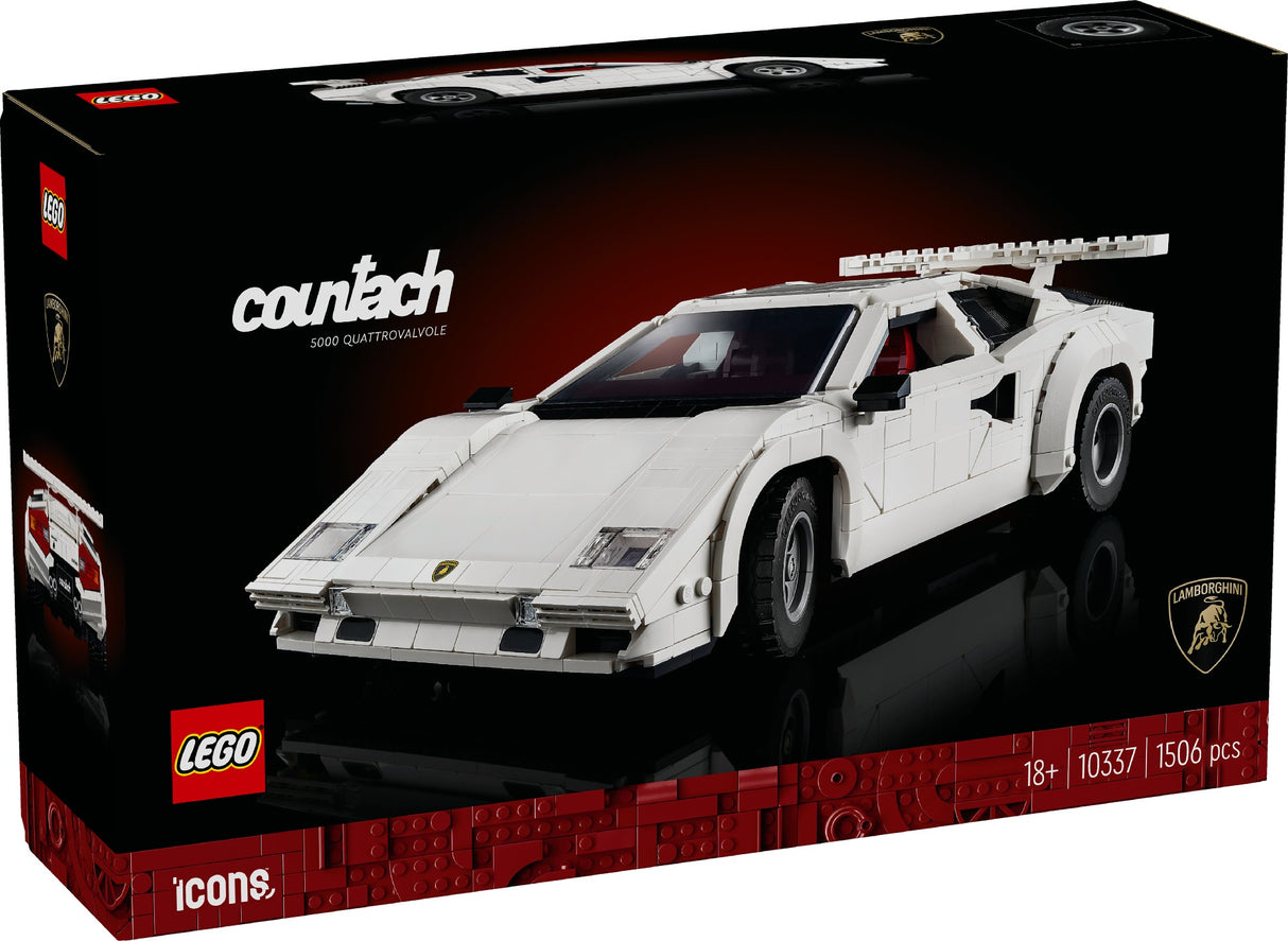 LEGO ICONS LAMBORGHINI COUNTACH 5000 QUATROVALVOLE 10337 AGE: 18+