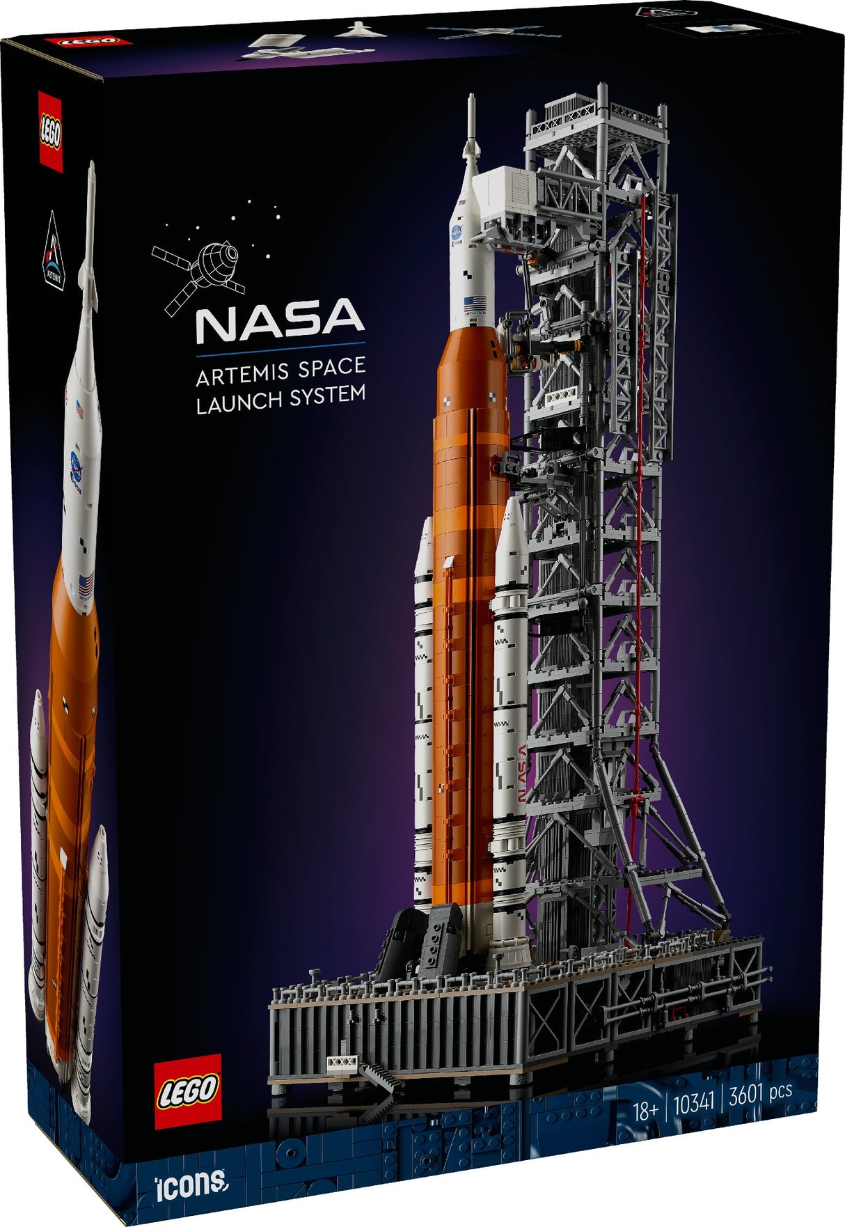 LEGO ICONS NASA ARTEMIS SPACE LAUNCH STATION 10341 AGE: 18+