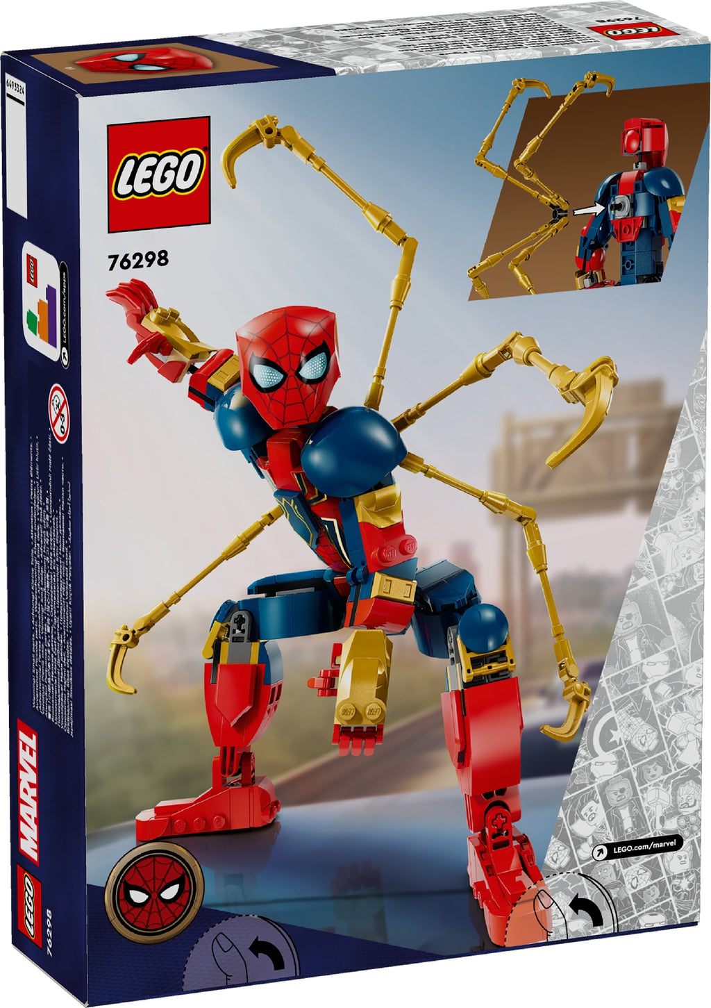 LEGO MARVEL IRON SPIDER CONSTRUCTION FIGURE