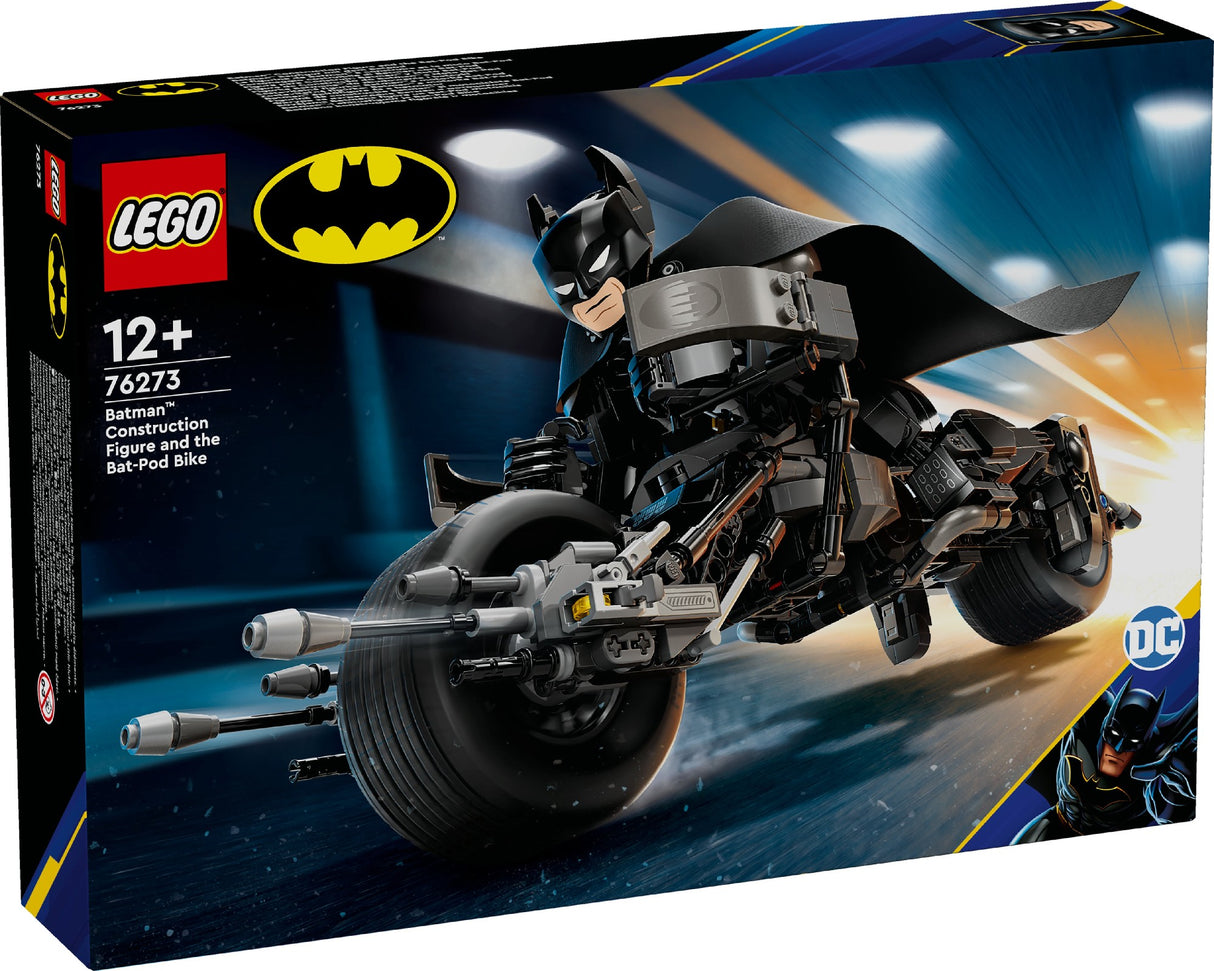 LEGO DC BATMAN CONSTRUCTION FIGURE AND THE BAT POD 76273 AGE: 12+\