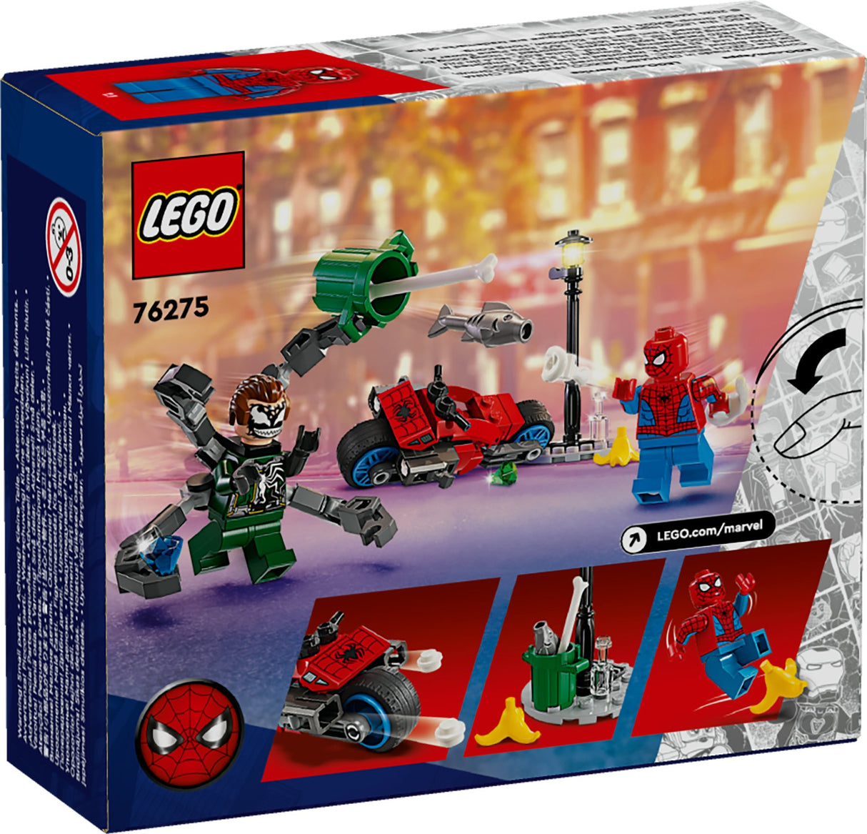 LEGO Marvel Motorcycle Chase: Spider-man Vs. Doc Ock 76275 Age: 6+