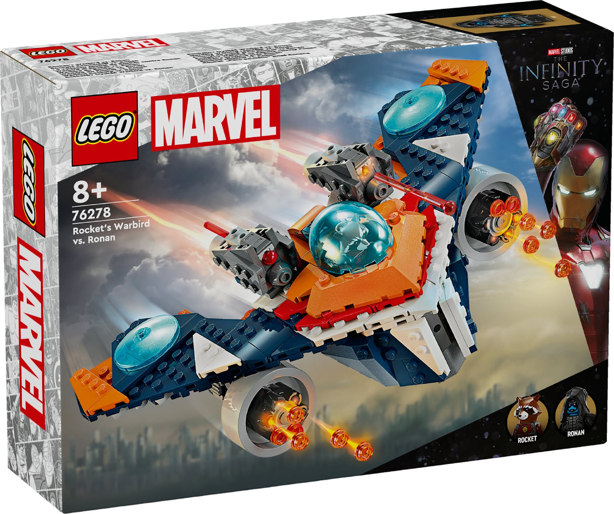 LEGO MARVEL ROCKET'S WARBIRD VS RONAN 76278 AGE: 8+