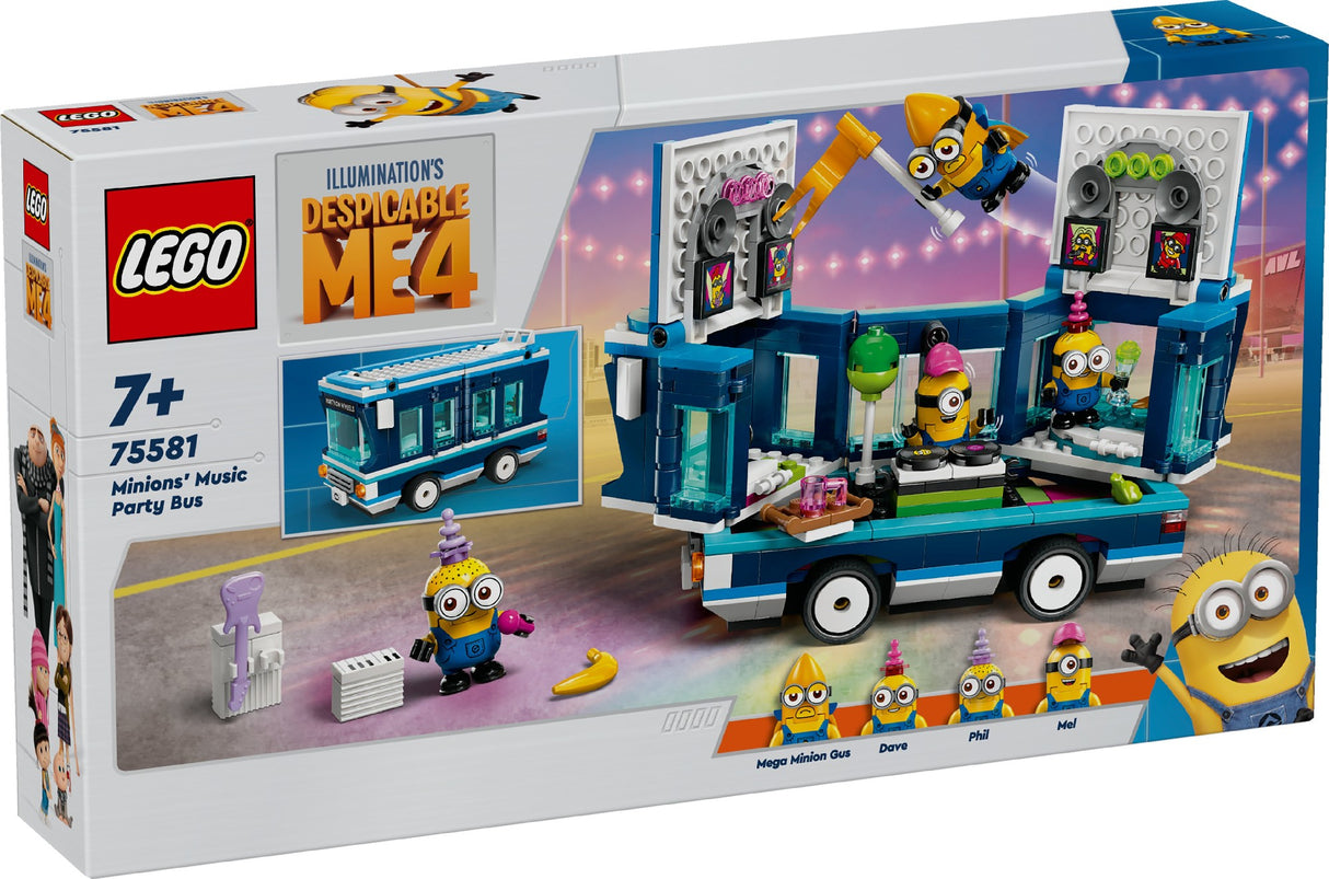 LEGO DESPICABLE ME MINIONS' MUSIC PARTY BUS 75581 AGE: 7+