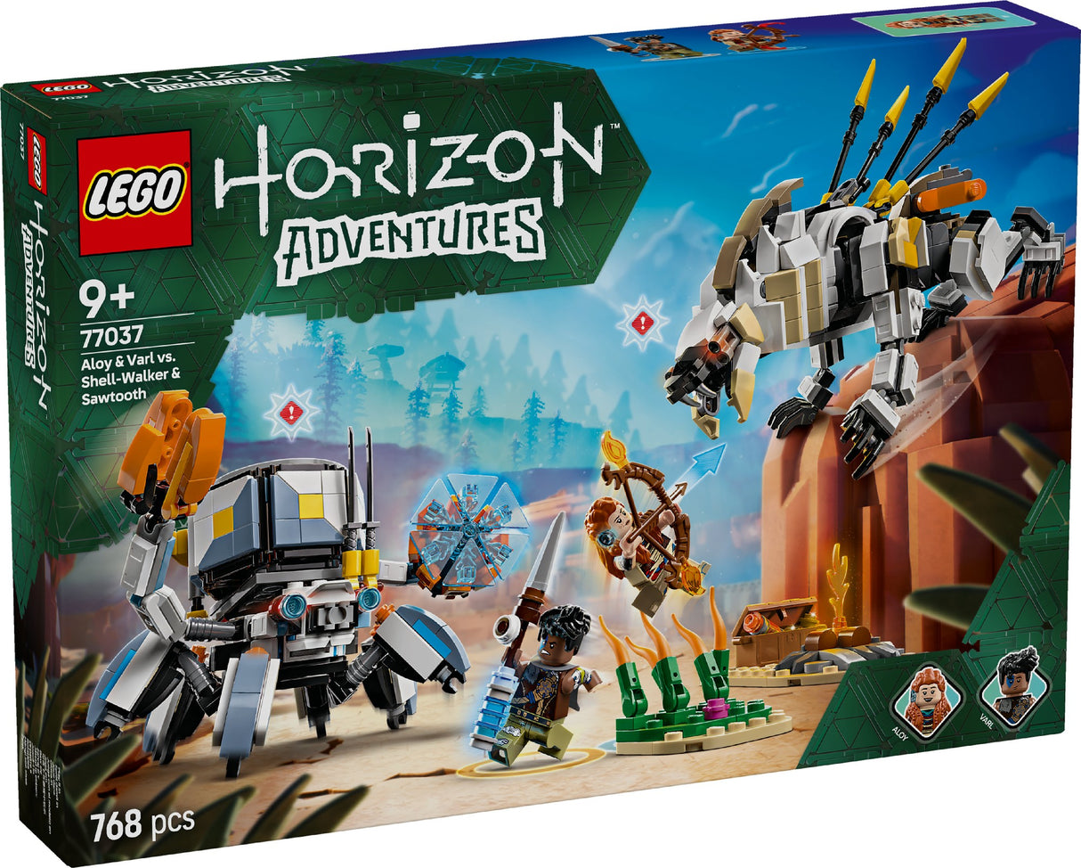 LEGO HORIZON ADVENTURES ALOY & VARL VS. SHELL-WALKER & SAWTOOTH 77037 AGE: 9+