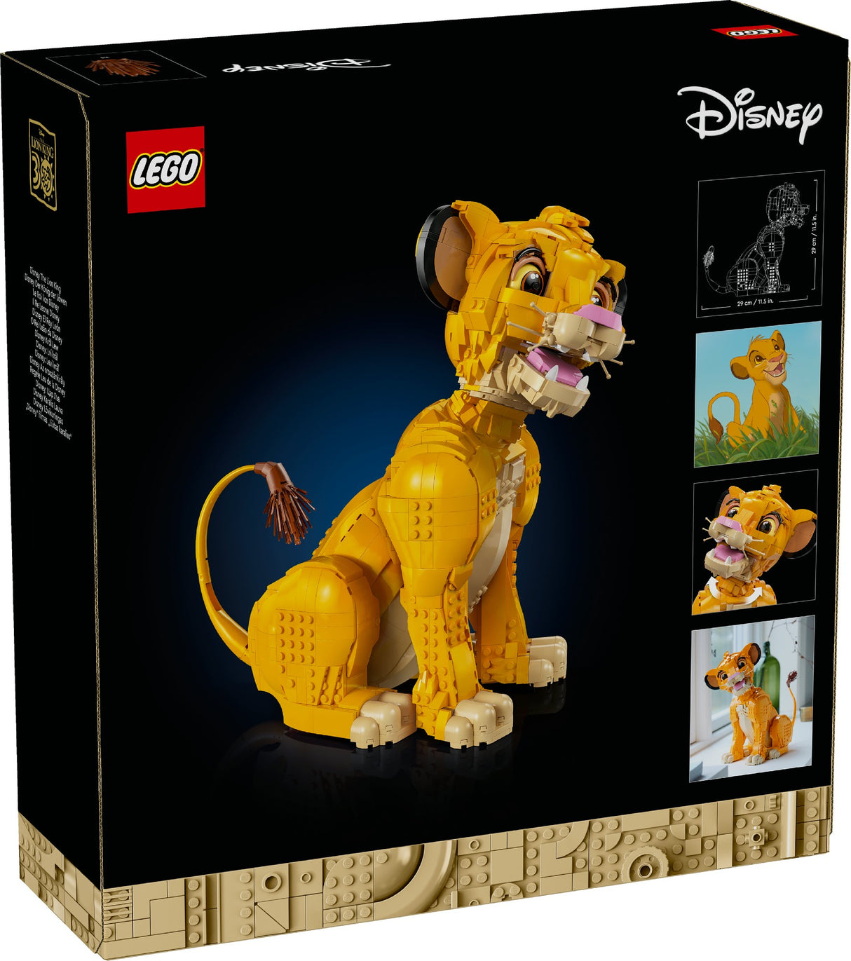 LEGO DISNEY YOUNG SIMBA THE LION KING 43247 AGE: 18+