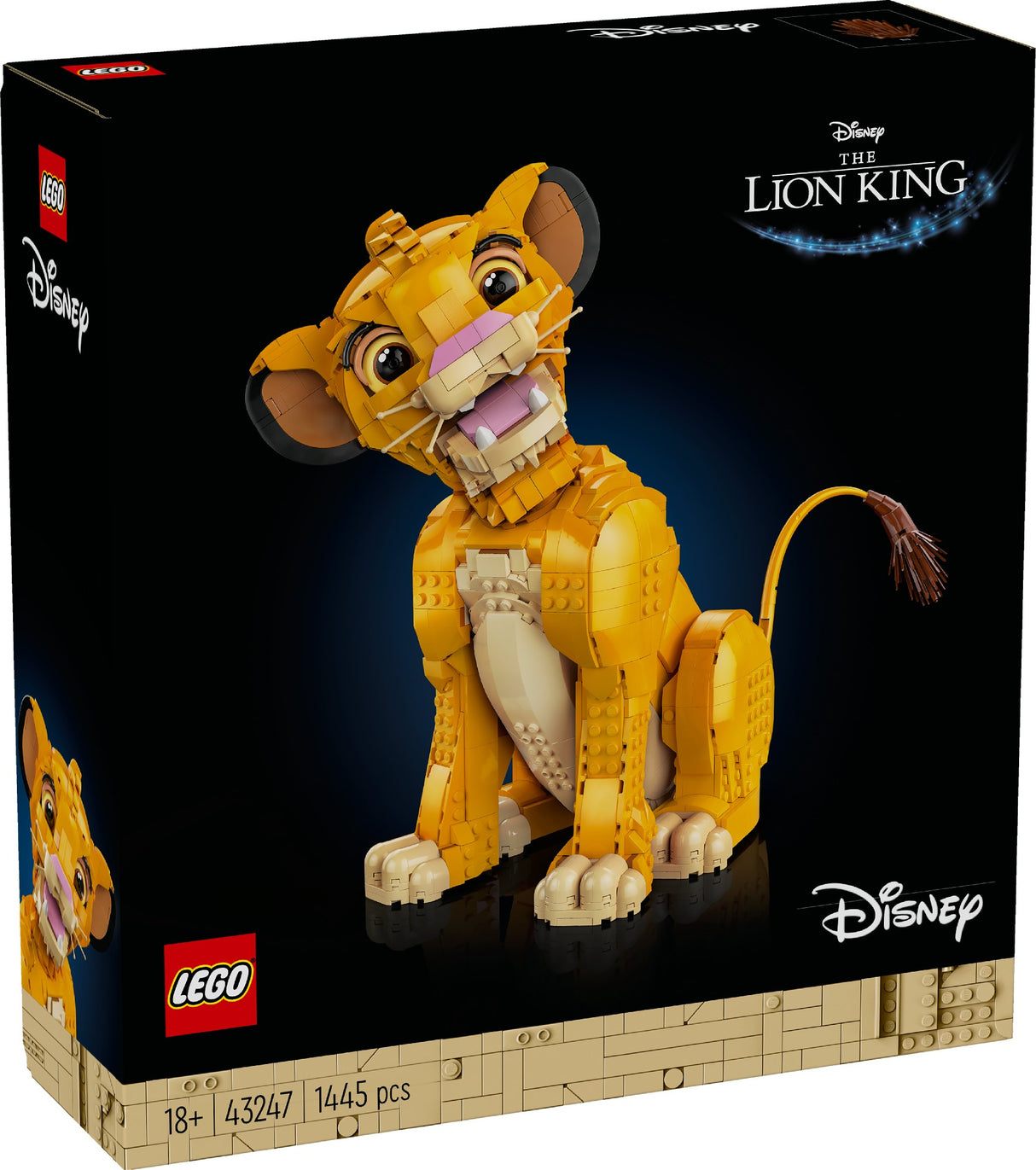 LEGO DISNEY YOUNG SIMBA THE LION KING 43247 AGE: 18+