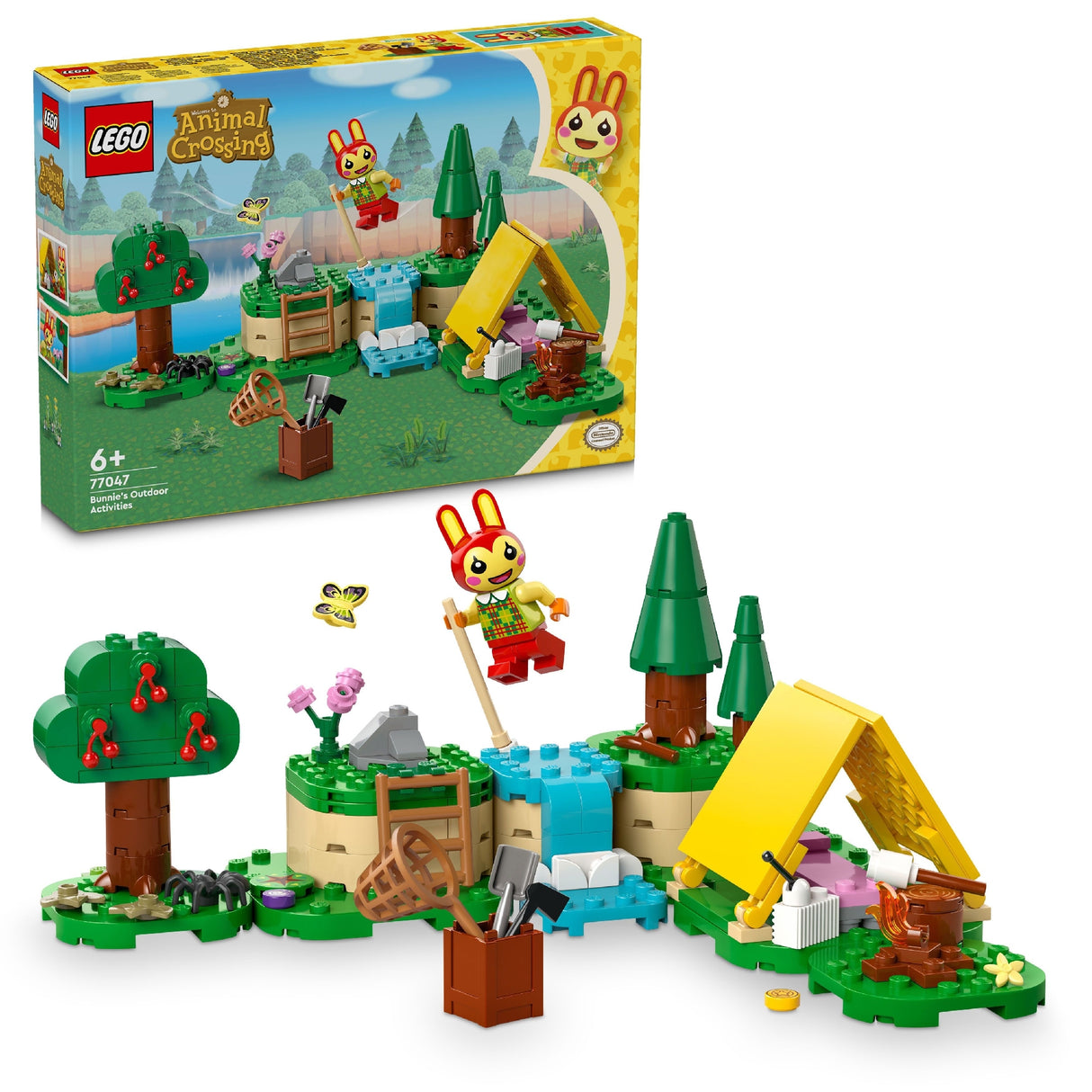 LEGO ANIMAL CROSSING BUNNIE'S OUTDOOR ACTIVITIES 77047 AGE: 6+