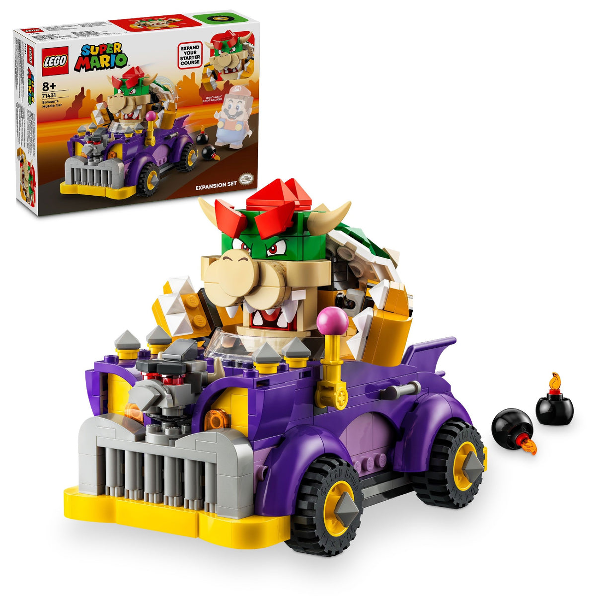 LEGO Super Mario Bowser's Muscle Car Expansion Set 71431 Age: 8+