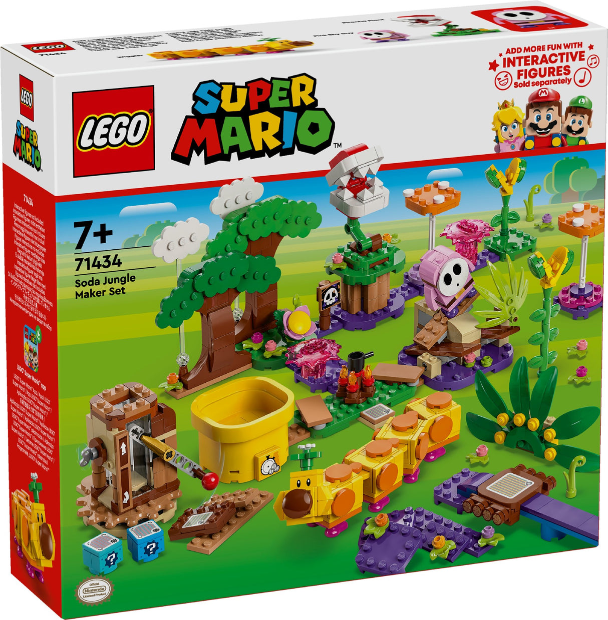 LEGO SUPER MARIO SODA JUNGLE MAKER SET 71434 AGE: 7+