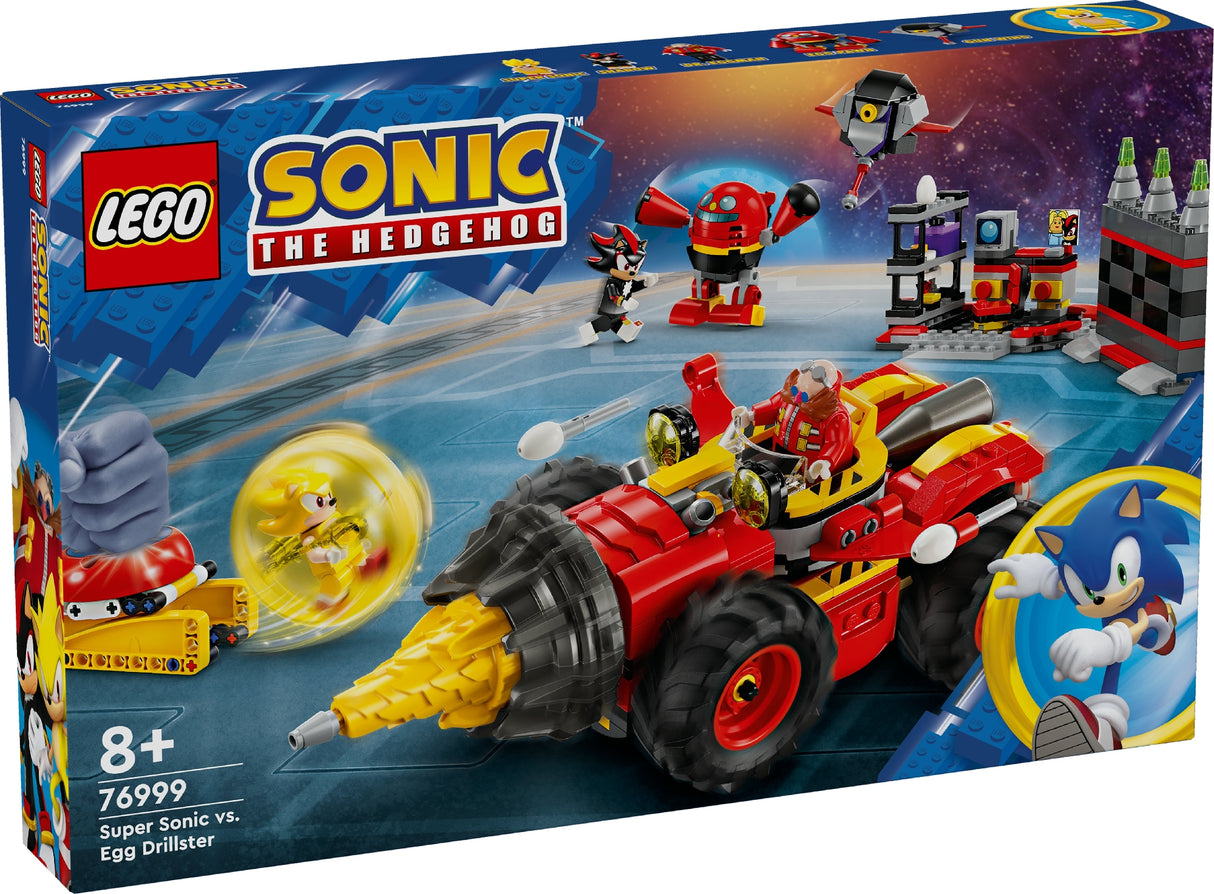 LEGO SONIC THE HEDGEHOG SUPER SONIC VS. EGG DRILLSTER 76999 AGE: 8+