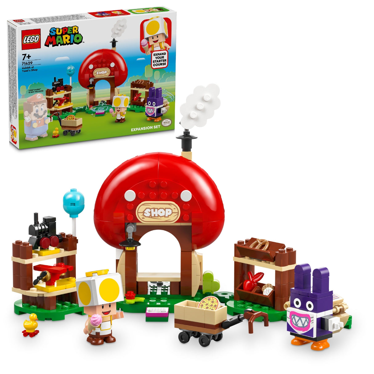 LEGO SUPER MARIO NABBIT AT TOAD'S SHOP EXPANSION SET 71429 AGE: 7+