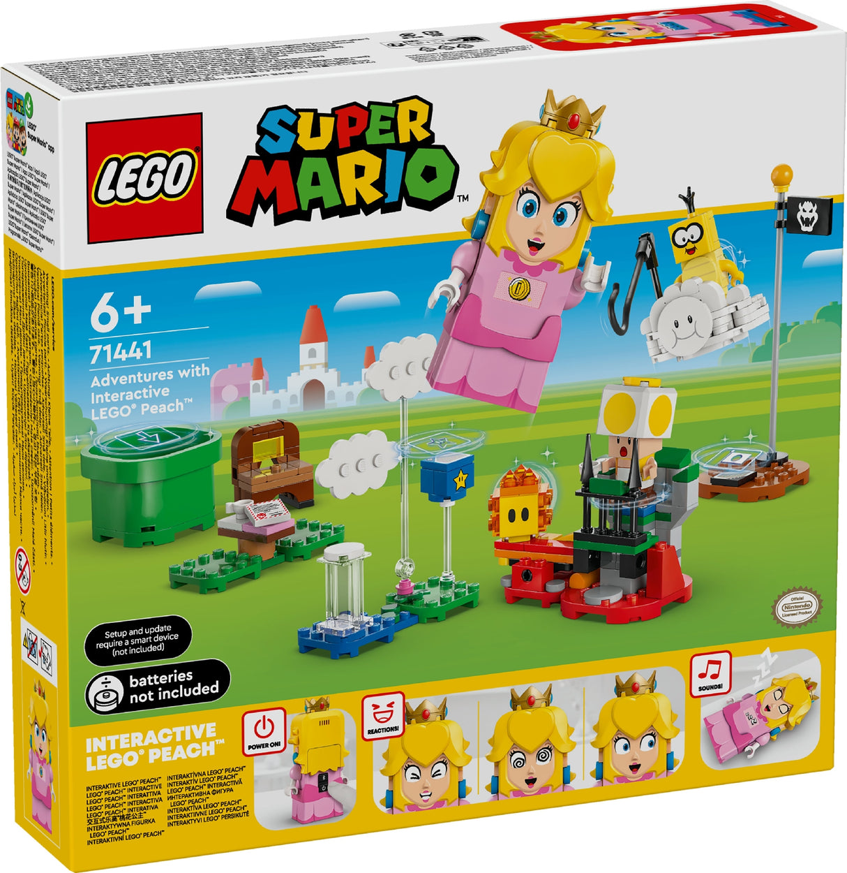 LEGO SUPER MARIO ADVENTURES WITH INTERACTIVE LEGO PEACH 71441 AGE: 6+