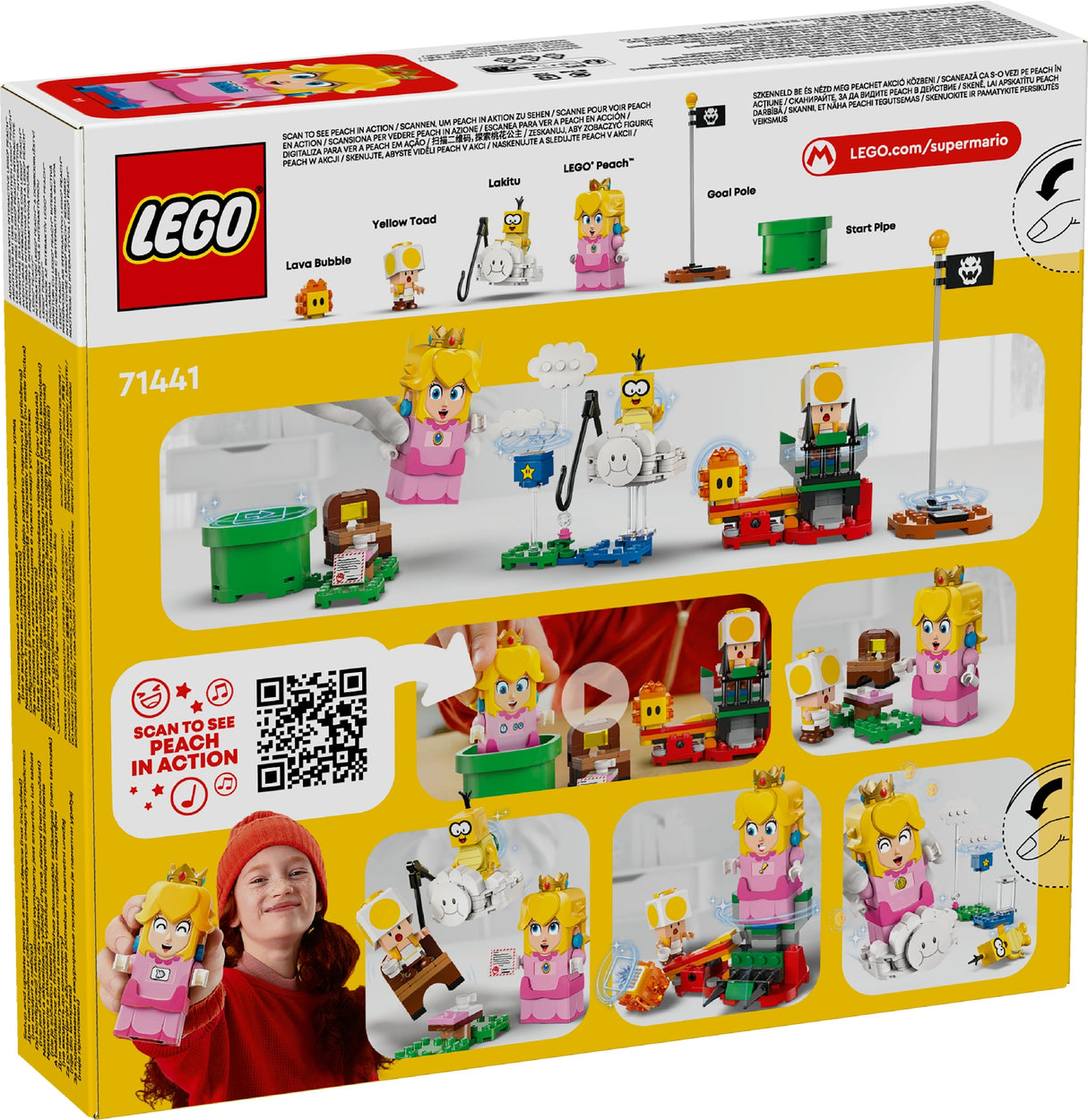 LEGO SUPER MARIO ADVENTURES WITH INTERACTIVE LEGO PEACH 71441 AGE: 6+