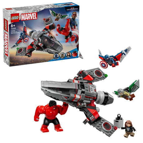 LEGO MARVEL CAPTAIN AMERICA VS. RED HULK BATTLE 76292 AGE: 8+