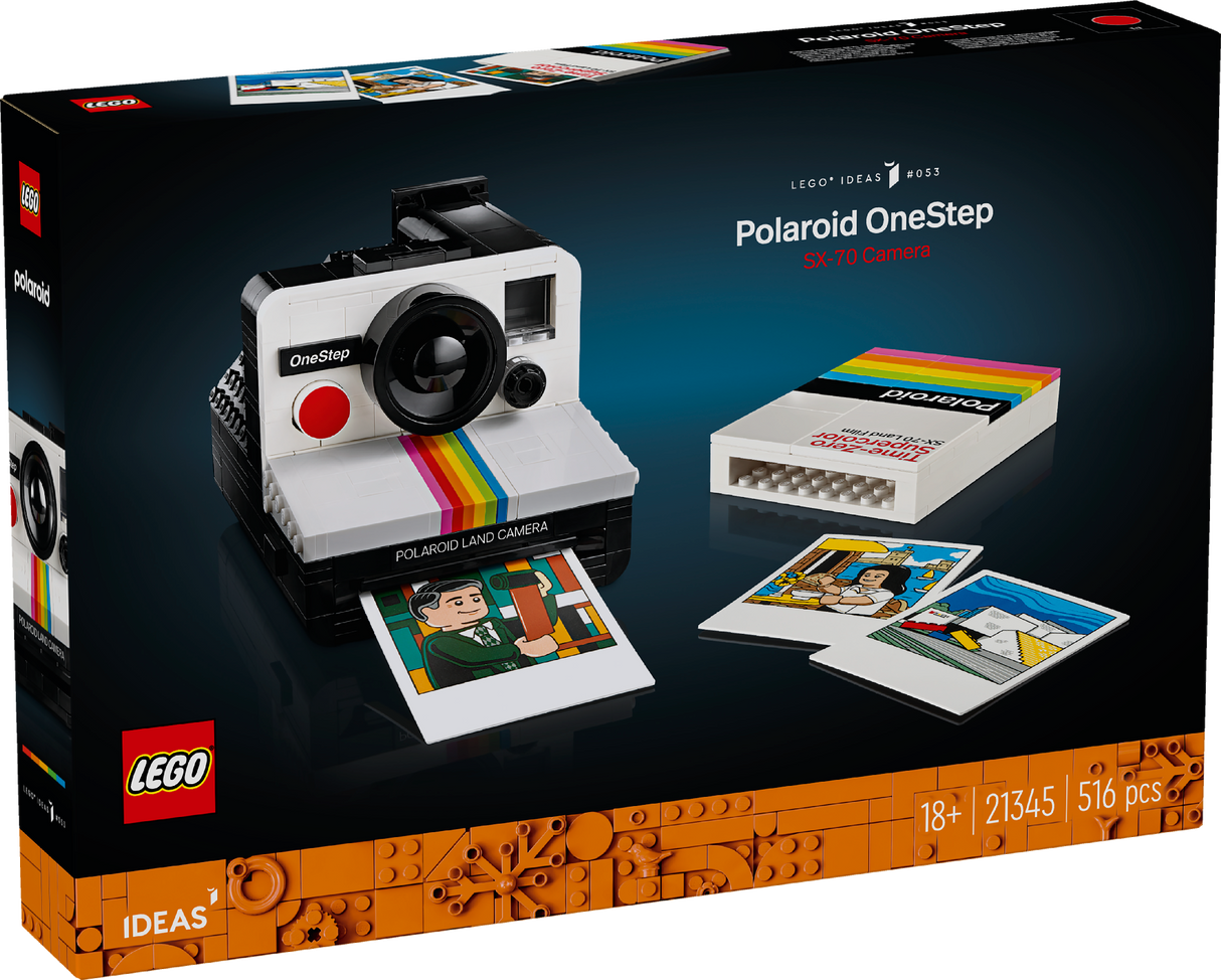 LEGO IDEAS POLAROID ONESTEP SX-70 CAMERA 21345 AGE: 18+
