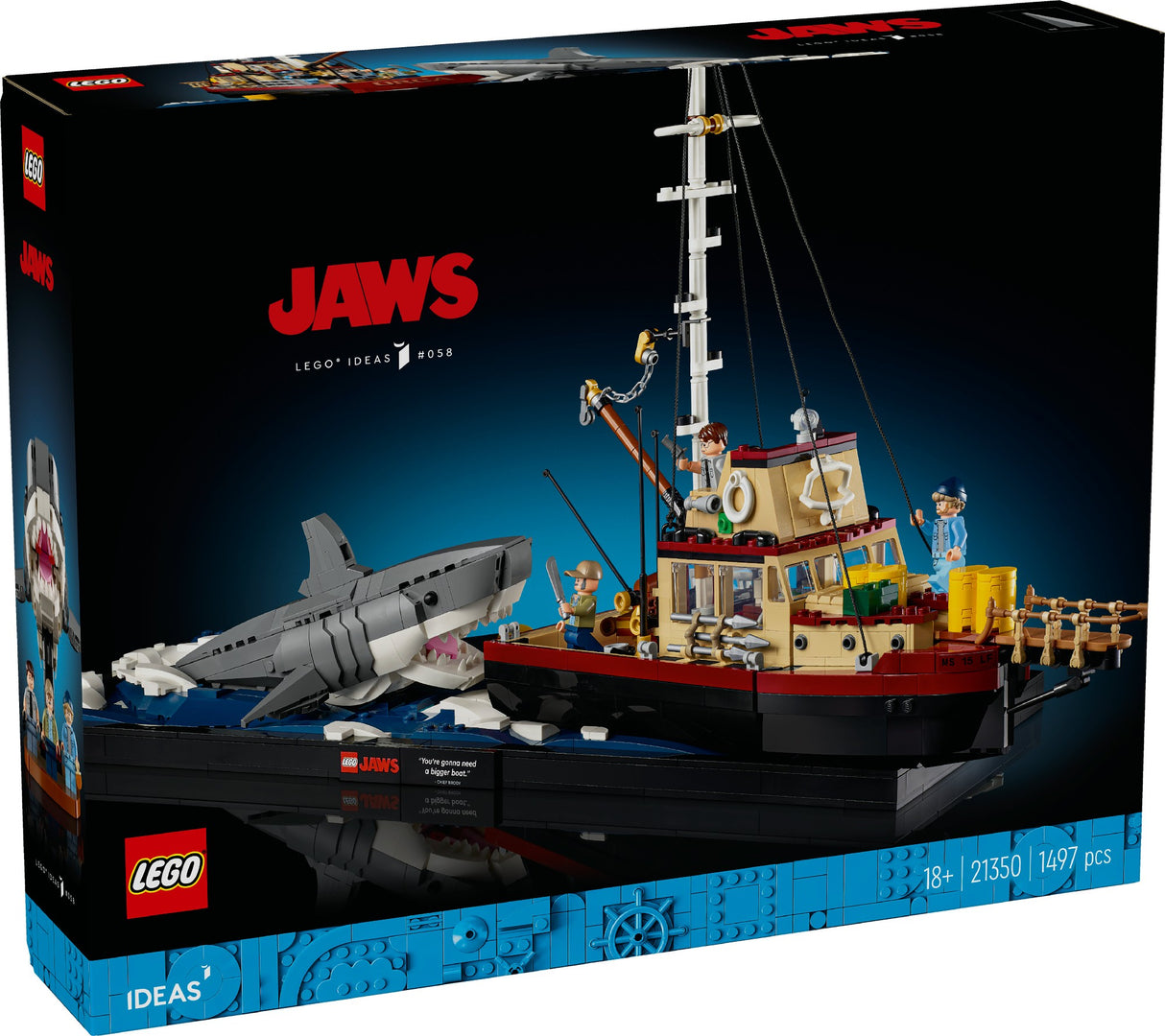 LEGO IDEAS JAWS 21350 AGE: 18+