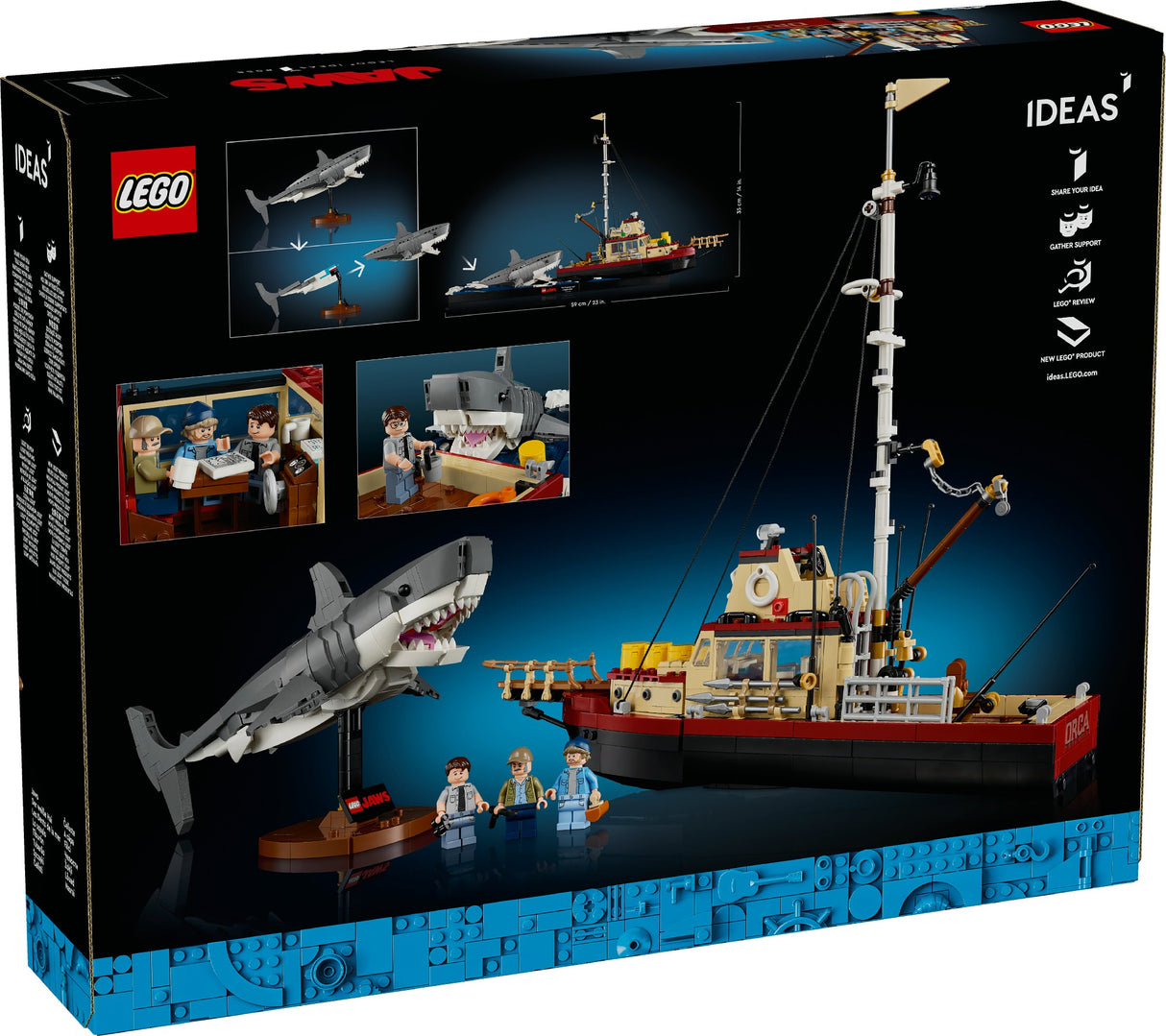 LEGO IDEAS JAWS 21350 AGE: 18+