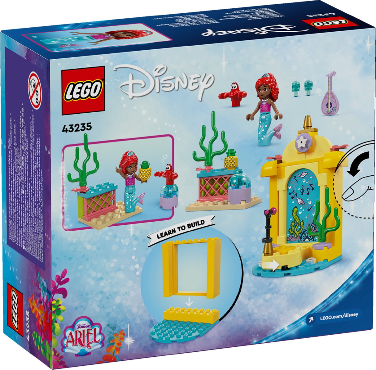 LEGO DISNEY PRINCESS ARIEL'S MUSAIC STAGE 43235 AGE: 4+