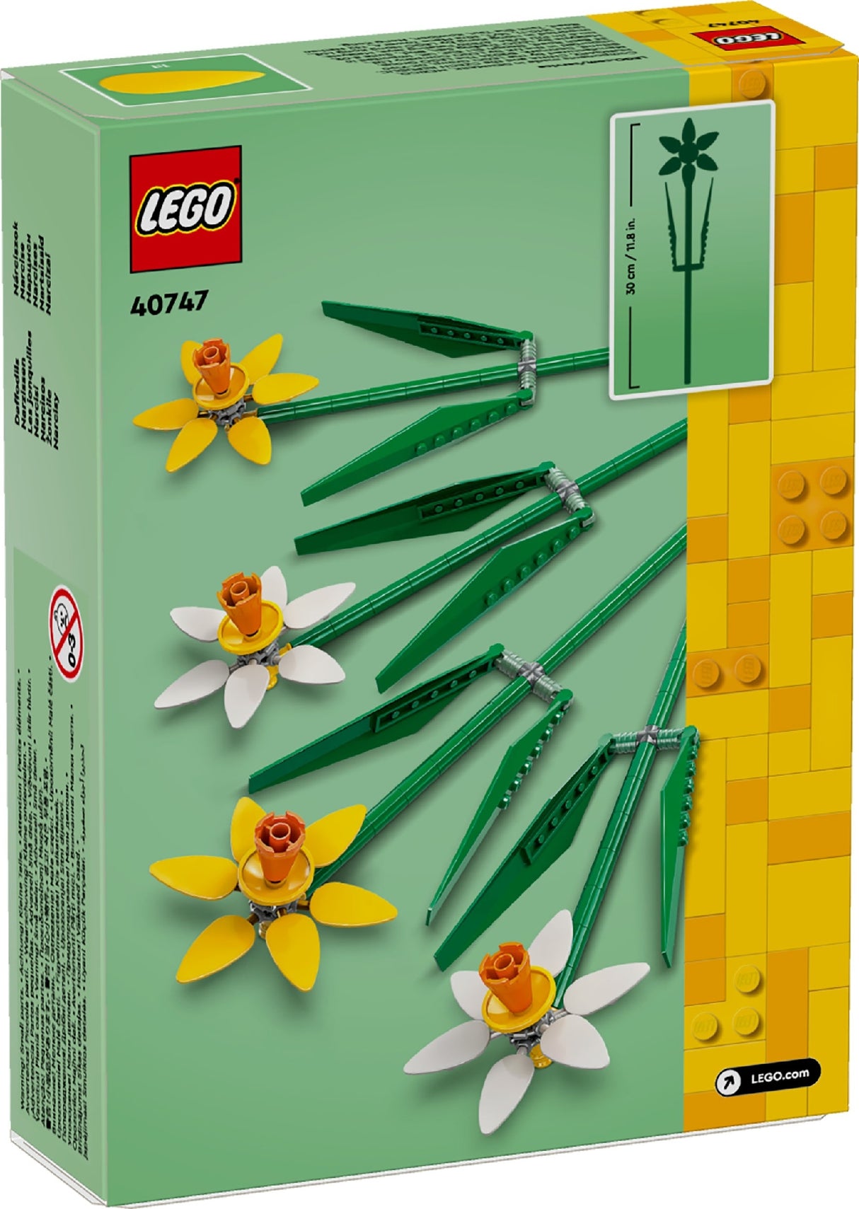 LEGO DAFFODILS 40747 AGE: 8+