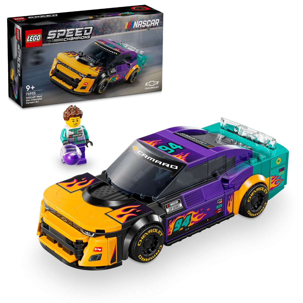 LEGO SPEED CHAMPIONS NASCAR NEXT GEN CHEVROLET CAMARO ZL1 76935 AGE:9+