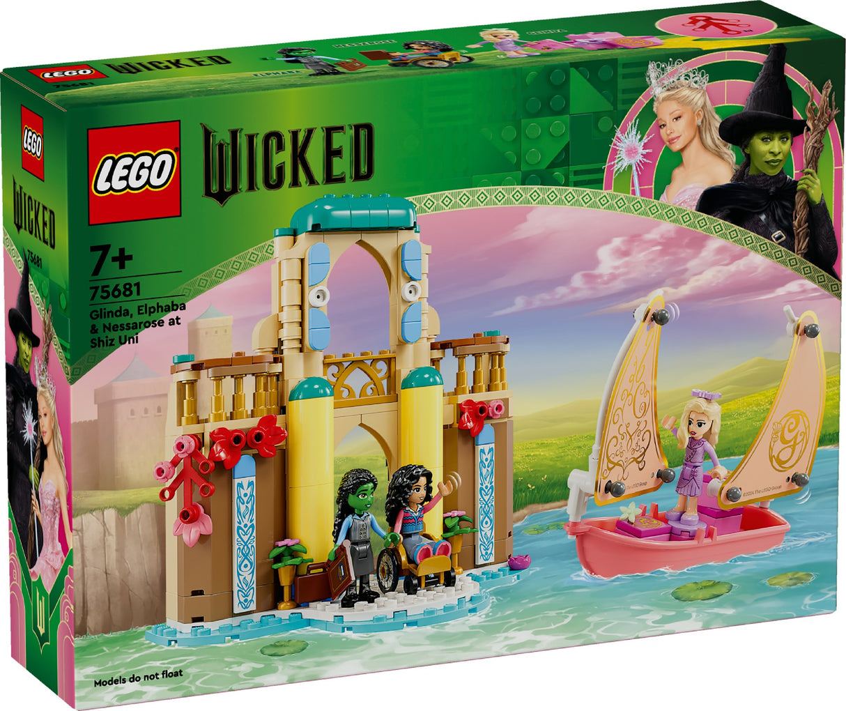 LEGO WICKED GLINDA, ELPHABA & NESSAROSE AT SHIZ UNIVERSITY 75681 AGE:7+