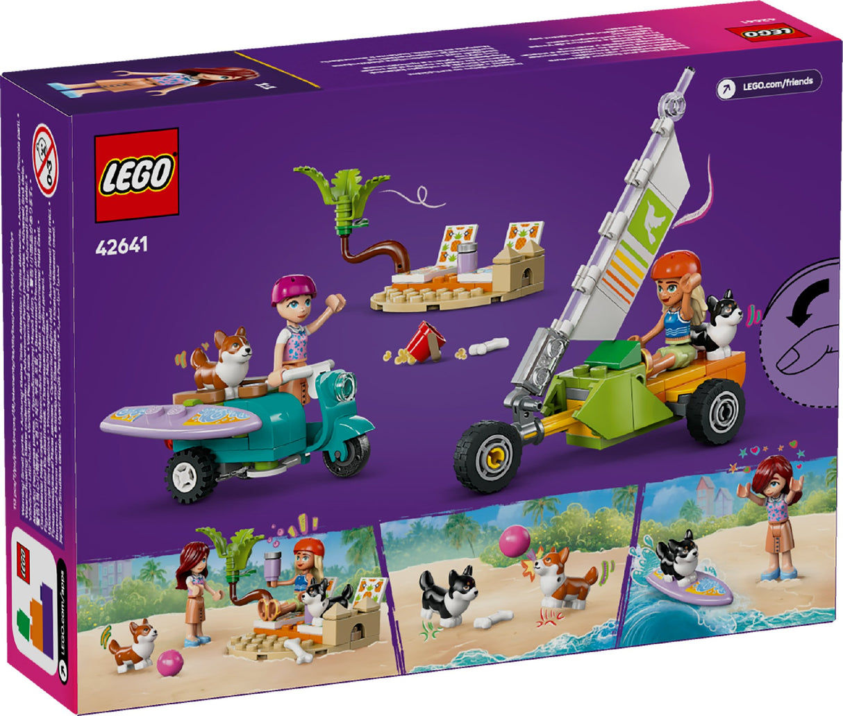 LEGO FRIENDS SURFING DOGS AND SCOOTER ADVENTURE 42641 AGE: 6+