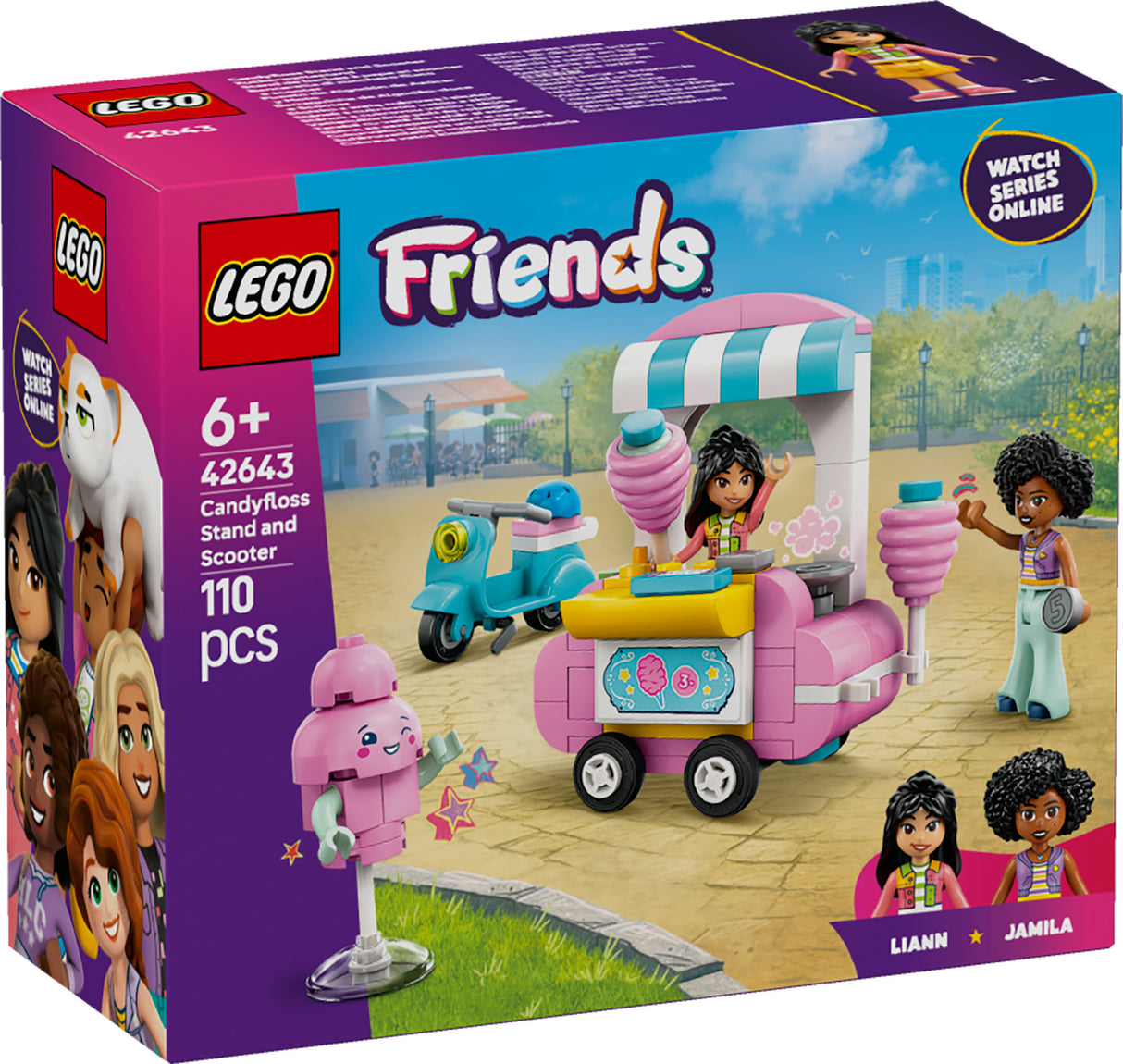 LEGO FRIENDS COTTON CANDY STAND AND SCOOTER 42643 AGE: 6+