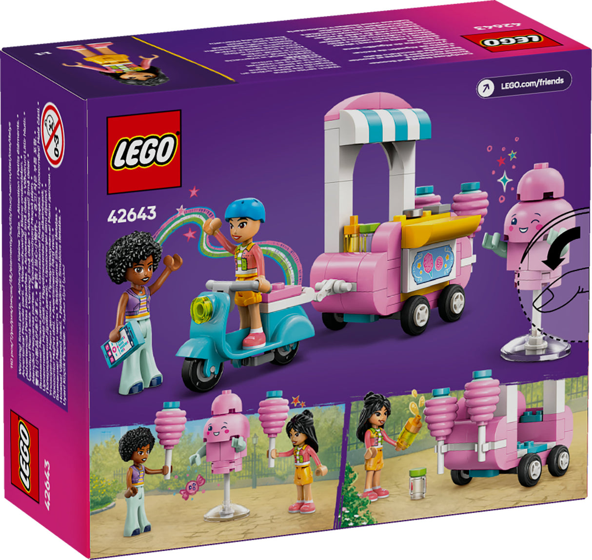 LEGO FRIENDS COTTON CANDY STAND AND SCOOTER 42643 AGE: 6+