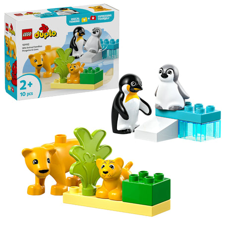 LEGO DUPLO WILD ANIMAL FAMILIES: PENGUINS & LIONS 10442 AGE: 2+