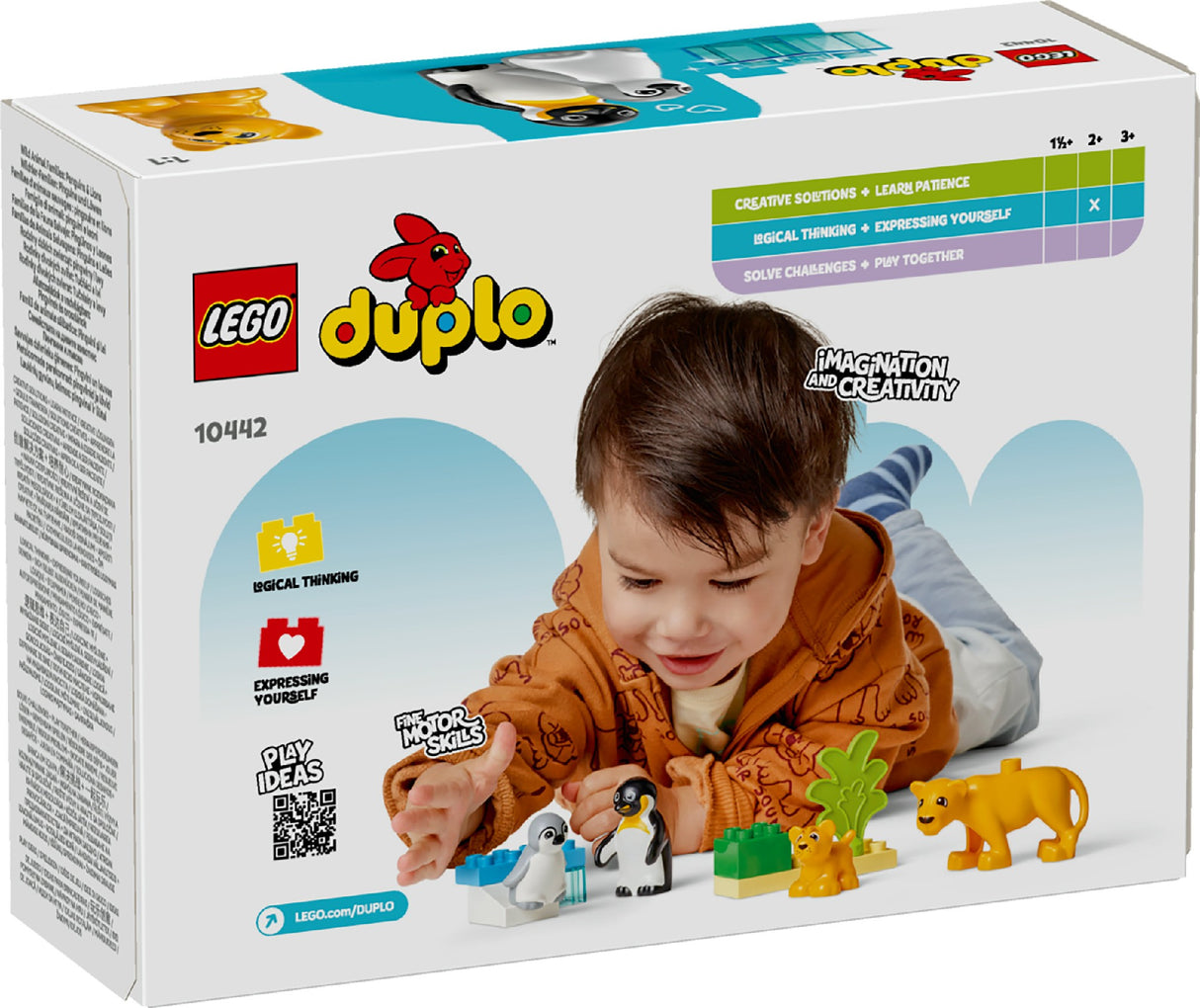 LEGO DUPLO WILD ANIMAL FAMILIES: PENGUINS & LIONS 10442 AGE: 2+