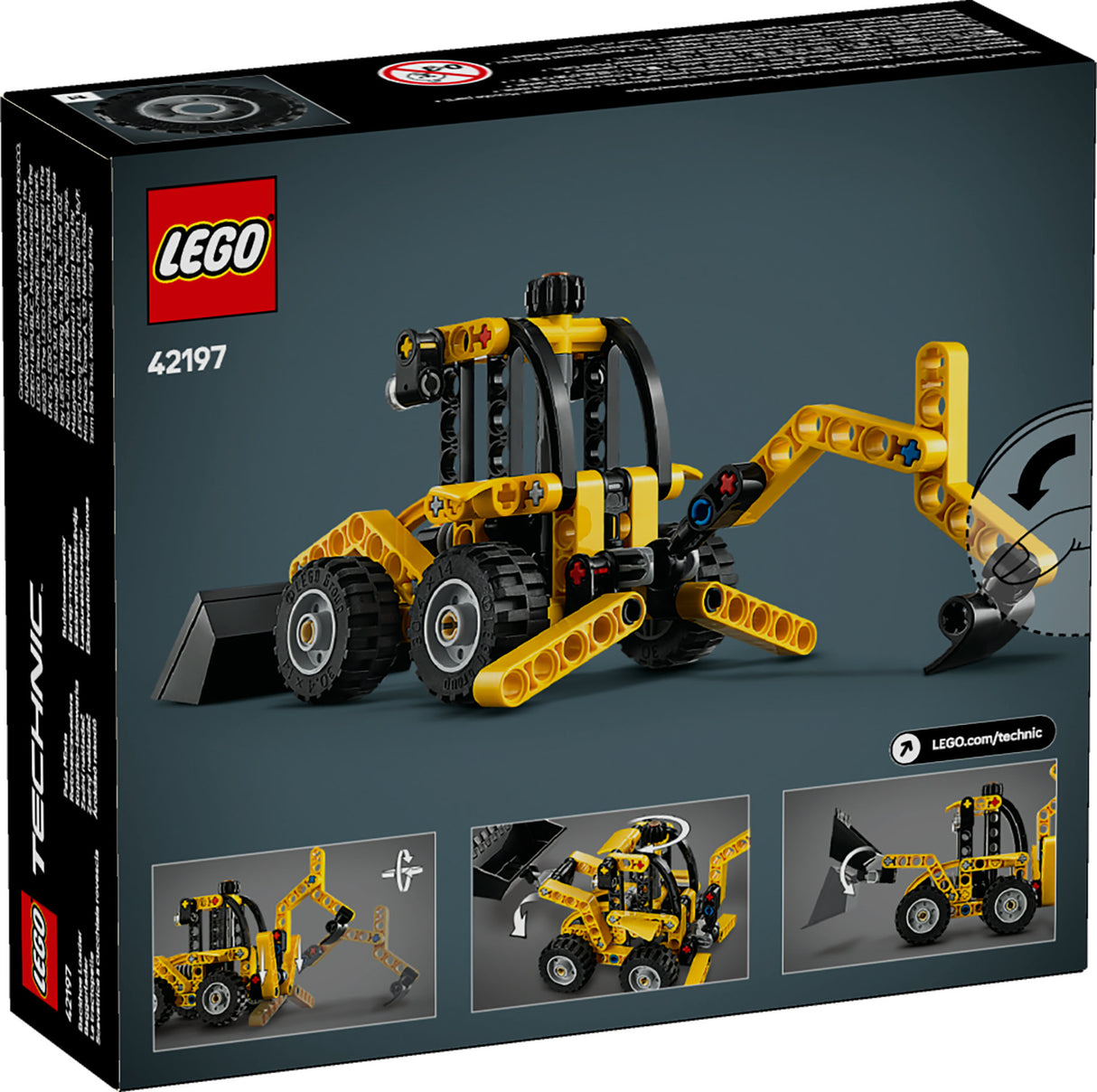 LEGO TECHNIC BACKHOE LOADER 42197 AGE: 7+