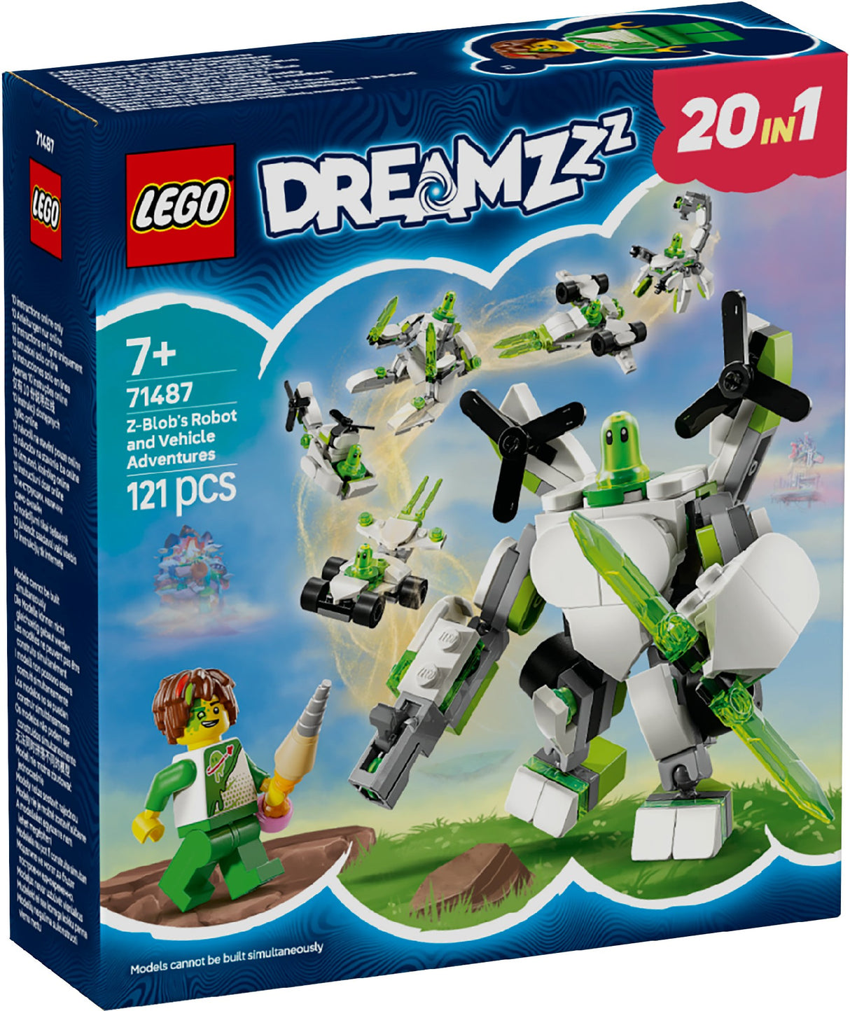 LEGO DREAMZZZ Z-BLOB'S ROBOT AND VEHICLE ADVENTURES  71487 AGE: 7+