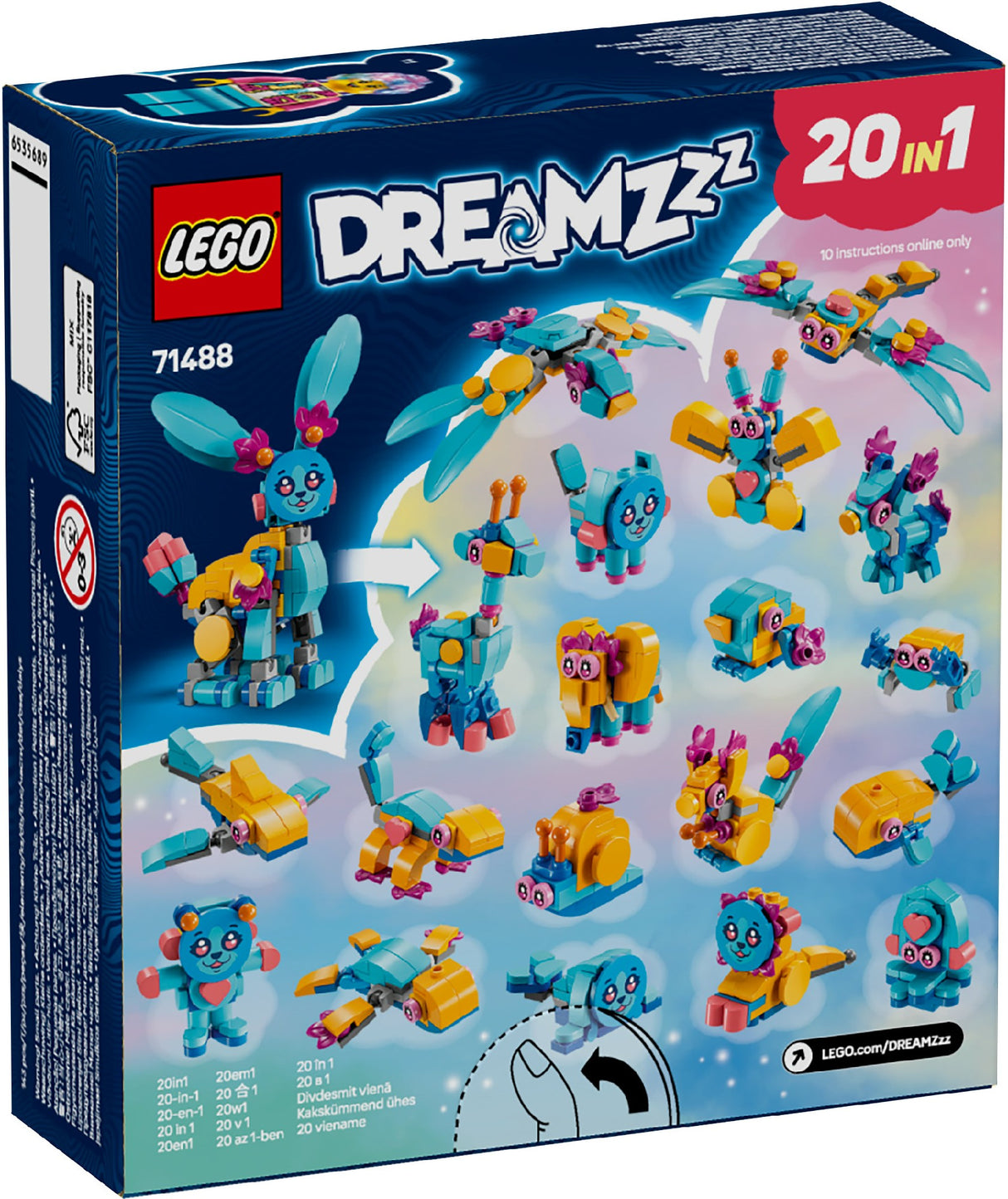 LEGO DREAMZZZ BUNCHU'S CREATIVE ANIMAL ADVENTURES 71488 AGE: 7+