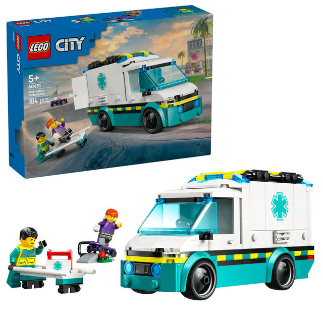 LEGO CITY EMERGENCY AMBULANCE 60451 AGE: 5+