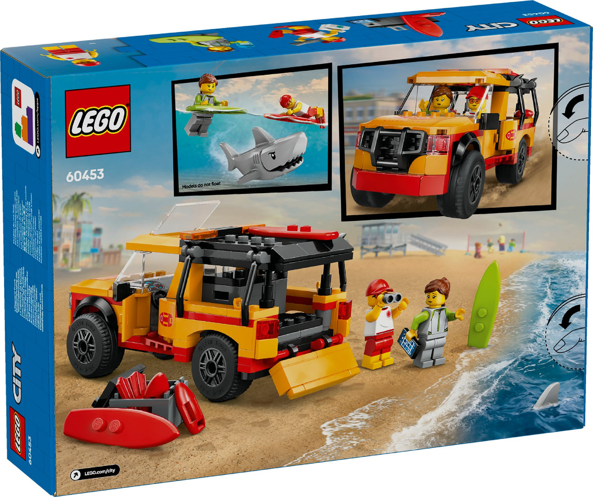 LEGO CITY LIFEGUARD BEACH RESCUE TRUCK 60453  AGE: 6+