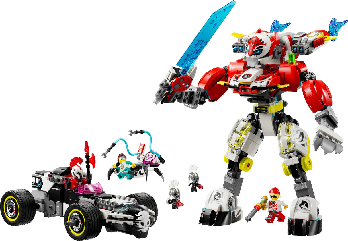 LEGO DREAMZZZ COOPER'S TIGER MECH & ZERO'S HOT ROD CAR 71497 AGE: 9+