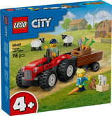 LEGO CITY RED FARM TRACTOR WITH TRAILER & SHEEP AGE: 4+