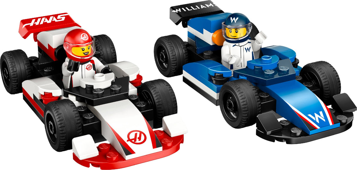 LEGO CITY F1 WILLIAMS RACING & HAAS F1 RACE CARS 60464 AGE: 4+