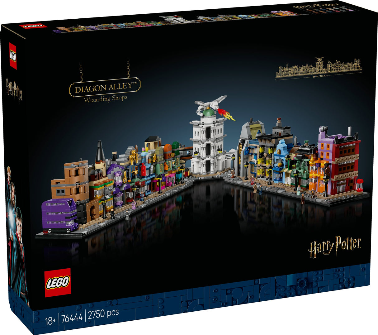 LEGO HARRY POTTER DIAGON ALLEY™ WIZARDING SHOPS 76444 AGE: 18+