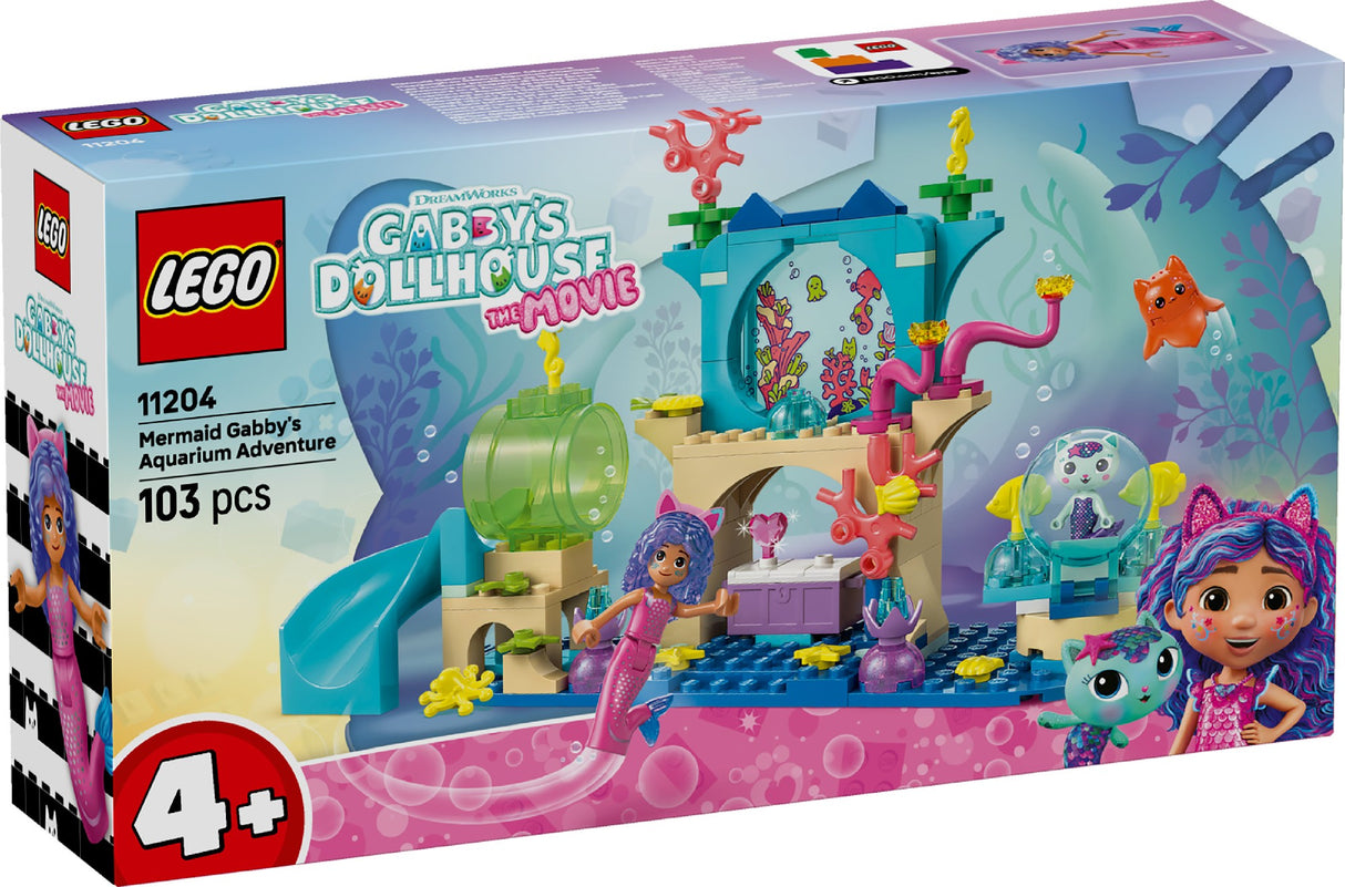 LEGO Gabby's Dollhouse Mermaid Gabby's Aquarium Adventure 11204 Age: 4+
