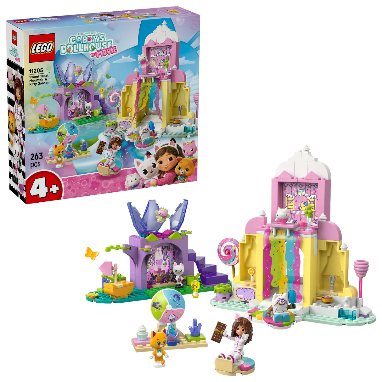 LEGO Gabby's Dollhouse Sweet Treat Mountain & Kitty Garden 11205 Age: 4+
