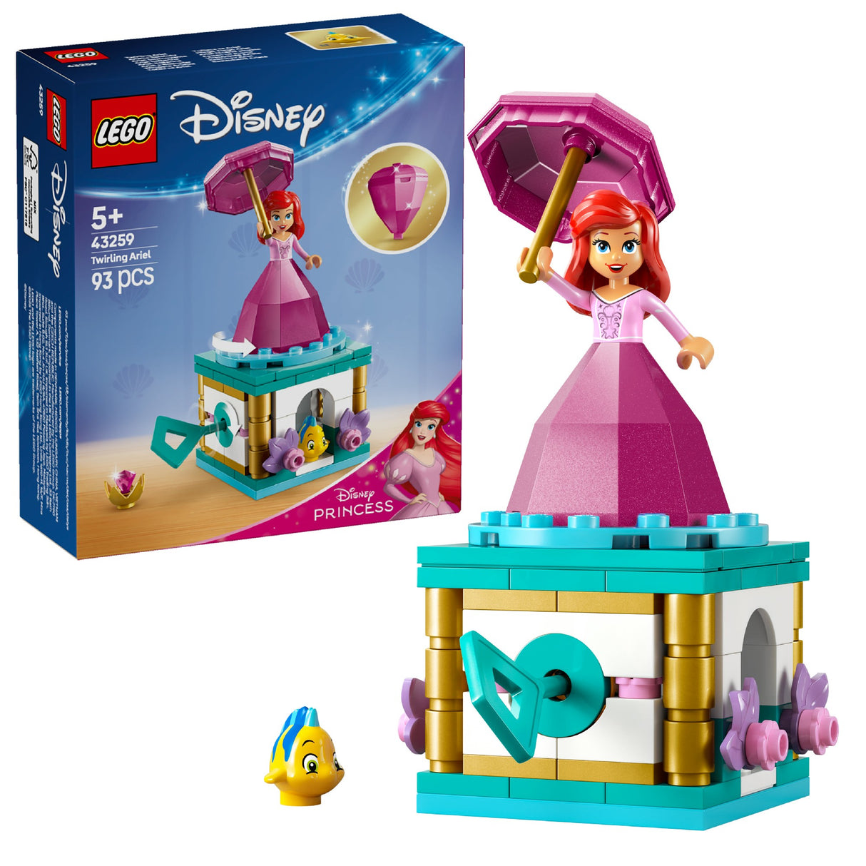 LEGO DISNEY TWIRLING ARIEL 43259 AGE: 5+