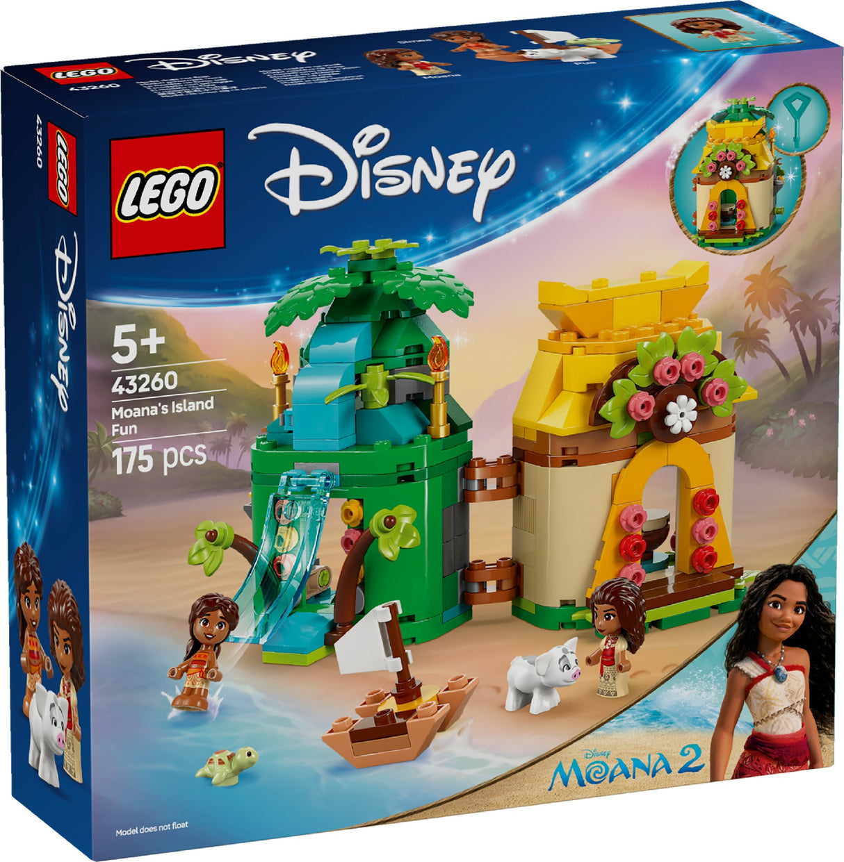 LEGO DISNEY MOANA'S ISLAND FUN 43260 AGE: 5+