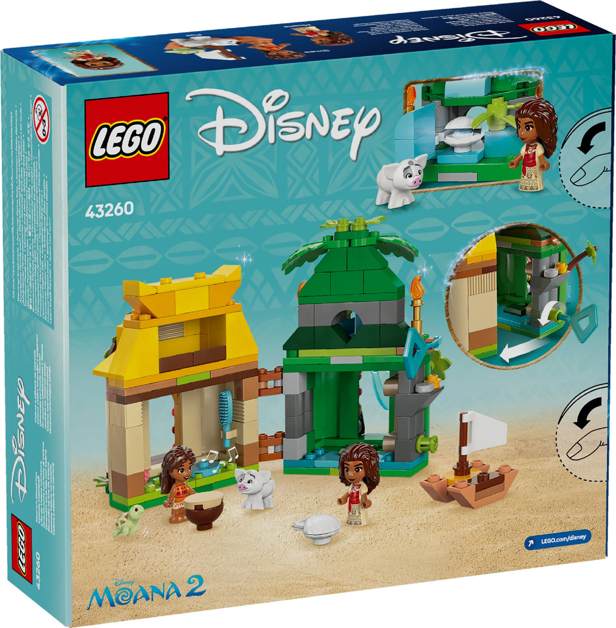 LEGO DISNEY MOANA'S ISLAND FUN 43260 AGE: 5+