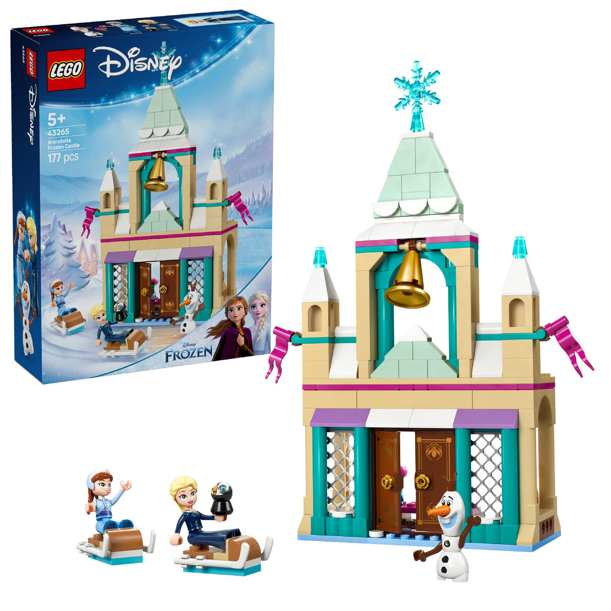 LEGO DISNEY ARENDELLE FROZEN CASTLE 43265 AGE: 5+