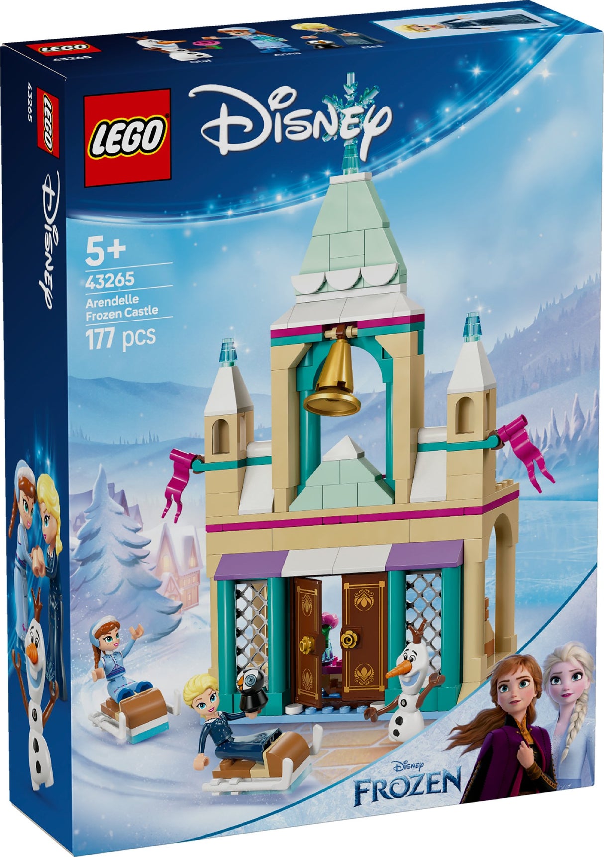 LEGO DISNEY ARENDELLE FROZEN CASTLE 43265 AGE: 5+