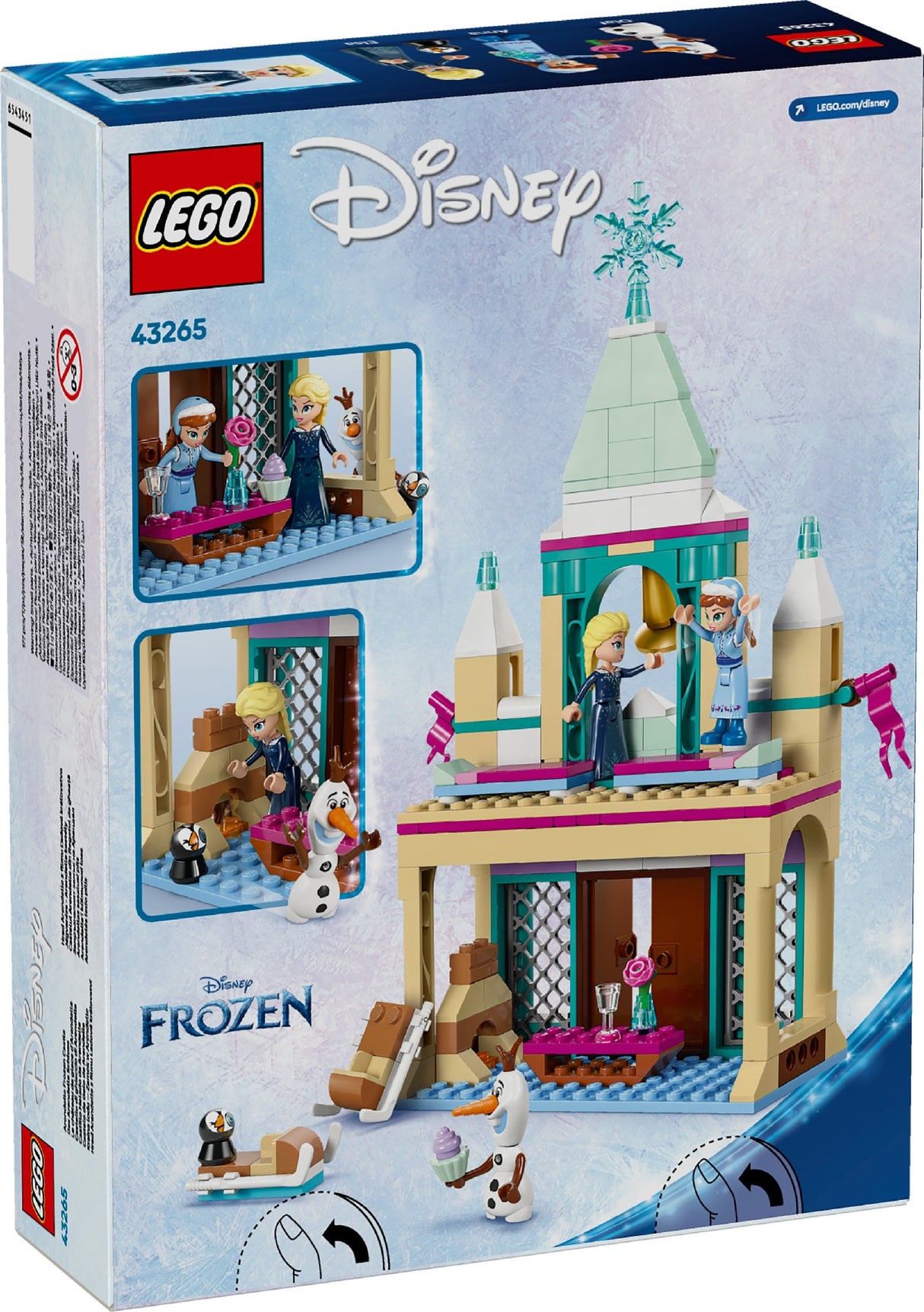 LEGO DISNEY ARENDELLE FROZEN CASTLE 43265 AGE: 5+