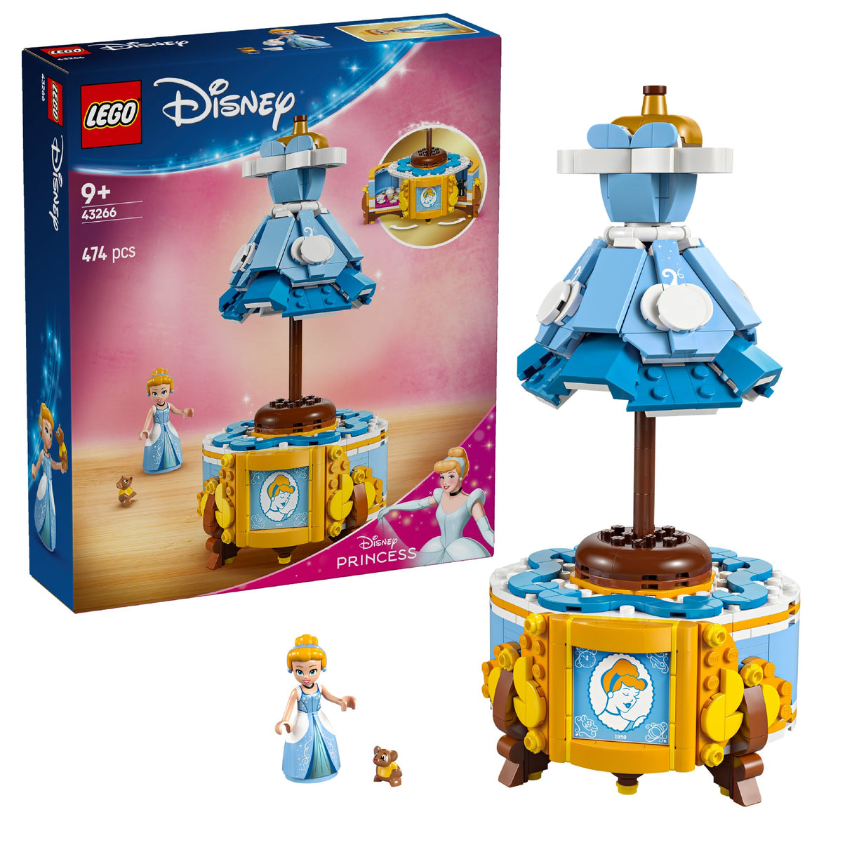 LEGO DISNEY CINDERELLA'S DRESS 43266 AGE: 9+