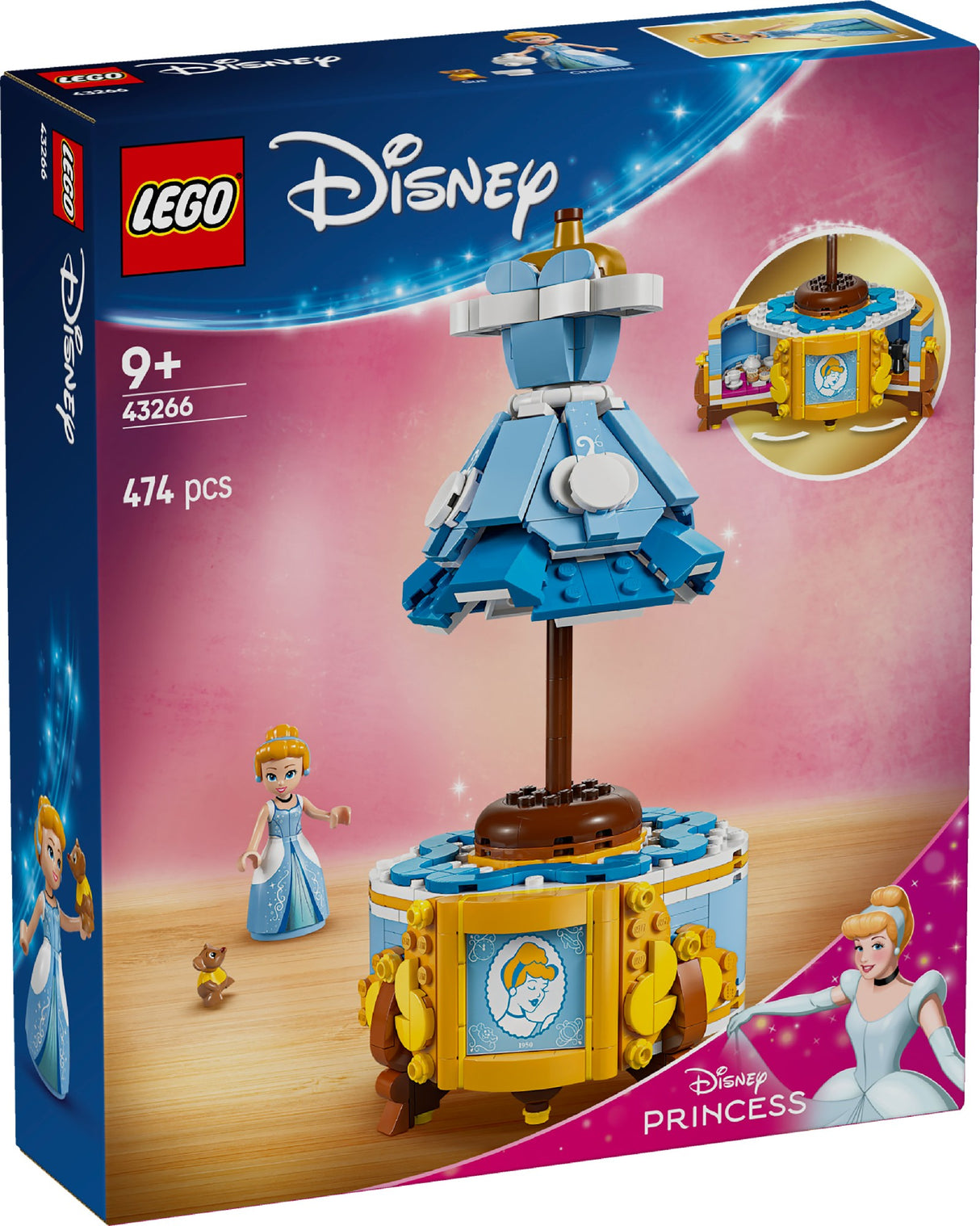 LEGO DISNEY CINDERELLA'S DRESS 43266 AGE: 9+