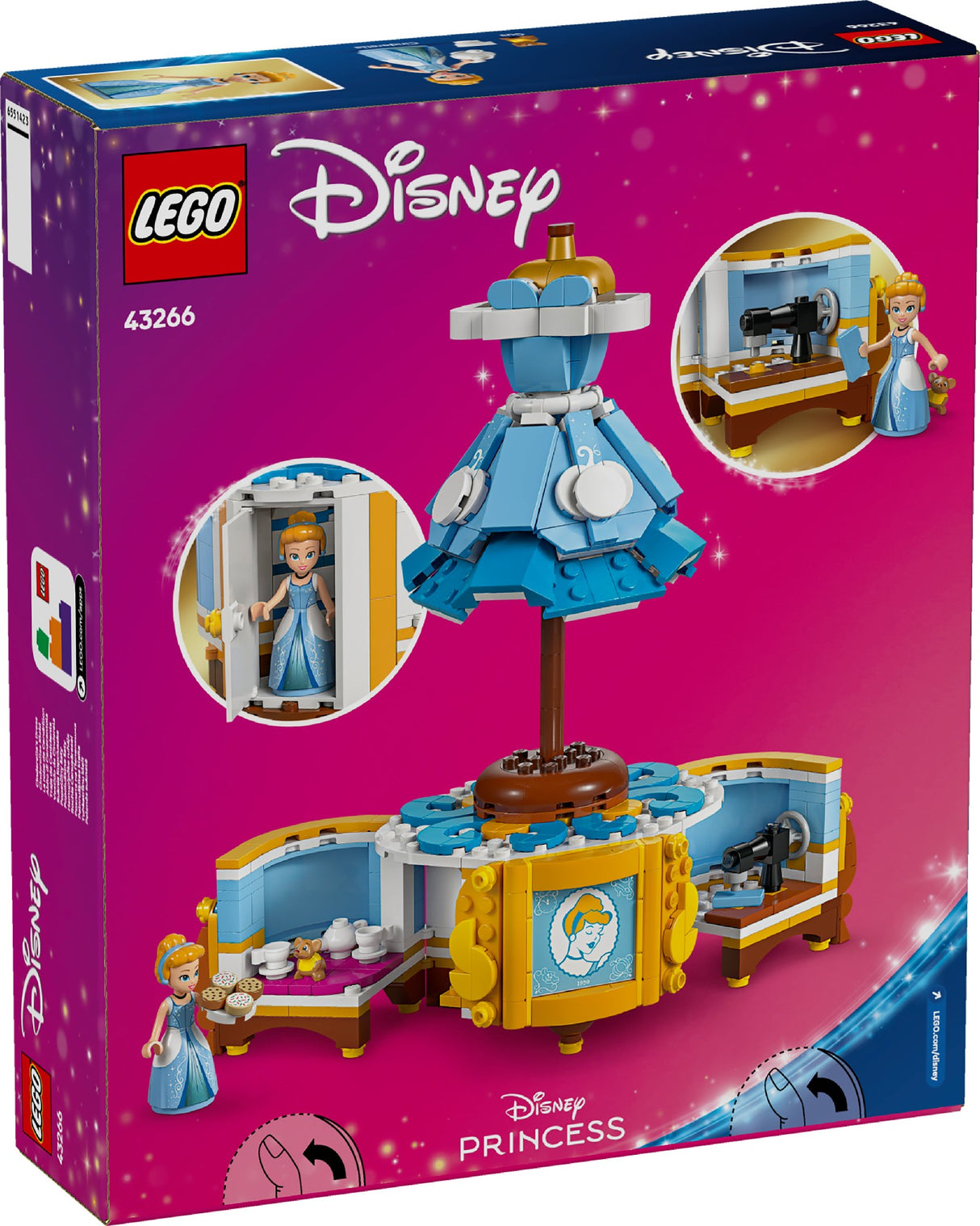 LEGO DISNEY CINDERELLA'S DRESS 43266 AGE: 9+